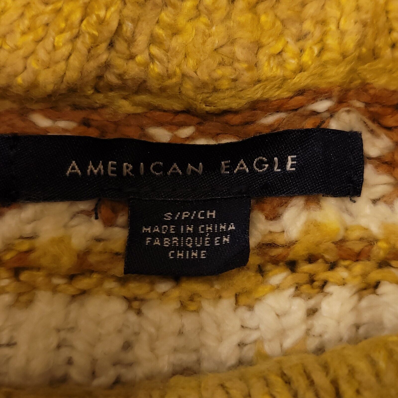 American Eagle Outfitters American Eagle Pullover Cotton Sweater Womens Size S Yellow Size S / US 4 / IT 40 - 3 Thumbnail