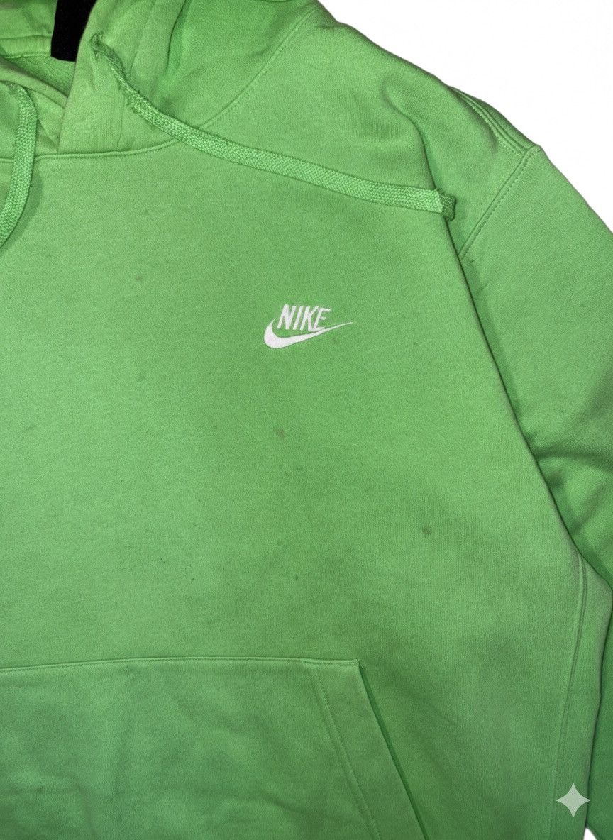 Nike VTG x Streetwear x Neon Green Nike Hoodie Size US L / EU 52-54 / 3 - 4 Thumbnail