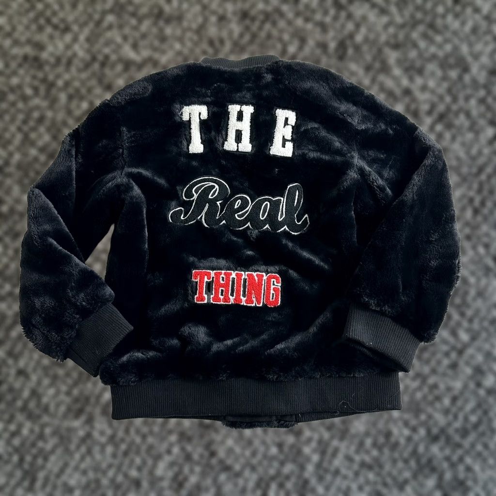 Forever 21 Forever 21 The Real Thing 96 Faux Fur Bomber Jacket Sherpa Black Size S Men Size US S / EU 44-46 / 1 - 1 Thumbnail