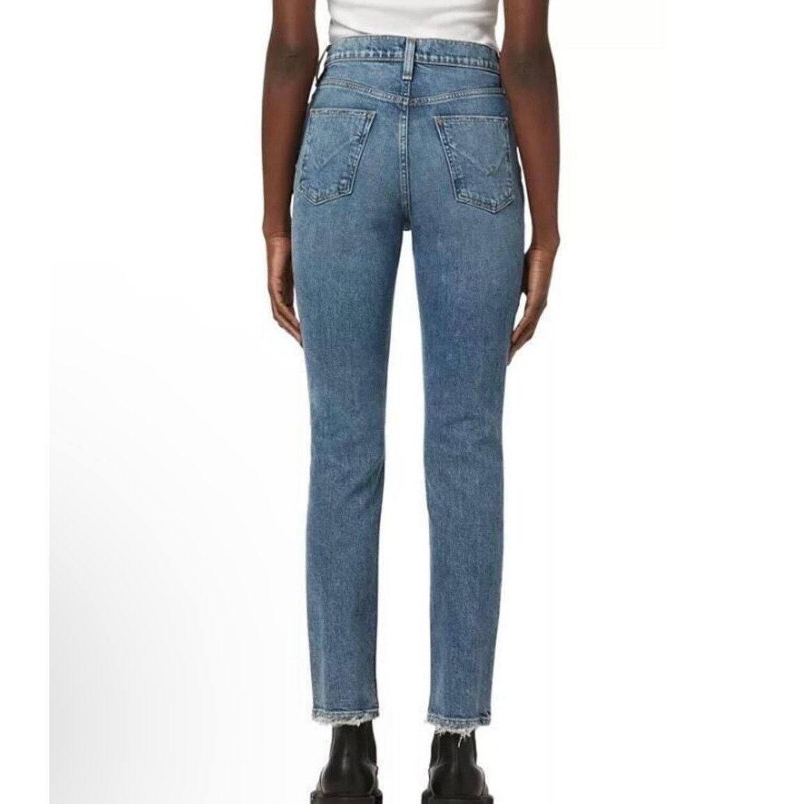 Hudson $215 New Hudson Jeans Holly High Waist Straight Ankle - 25 Size 25" / US 0 / IT 36 - 2 Thumbnail
