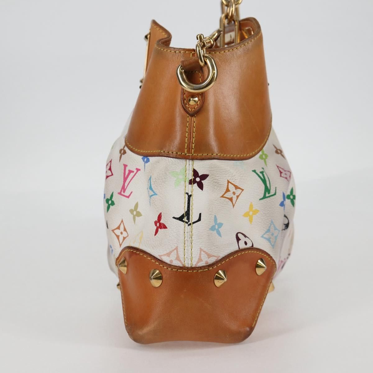 Louis Vuitton LOUIS VUITTON Monogram Multicolor Judy MM Bag White M40255 Size ONE SIZE - 8 Thumbnail