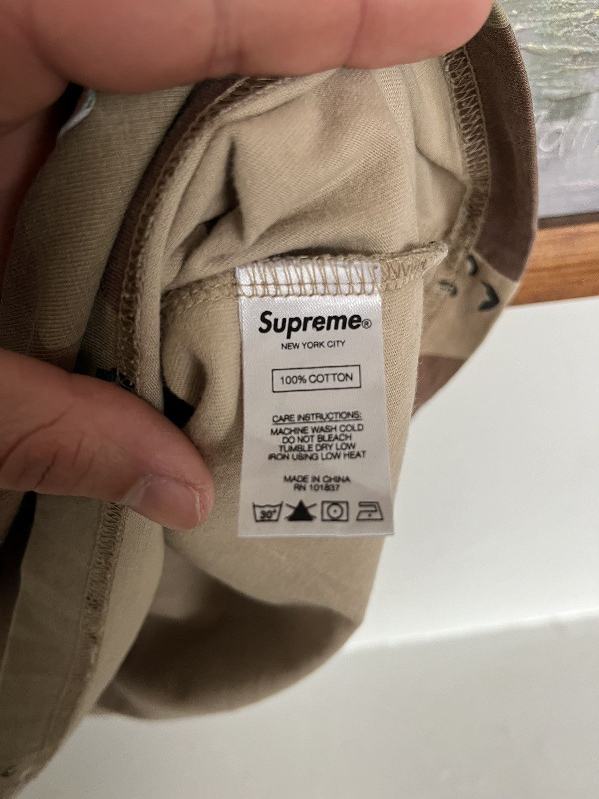 Japanese Brand × Supreme Supreme desert camo heavy cotton t-shirt Size US L / EU 52-54 / 3 - 8 Thumbnail