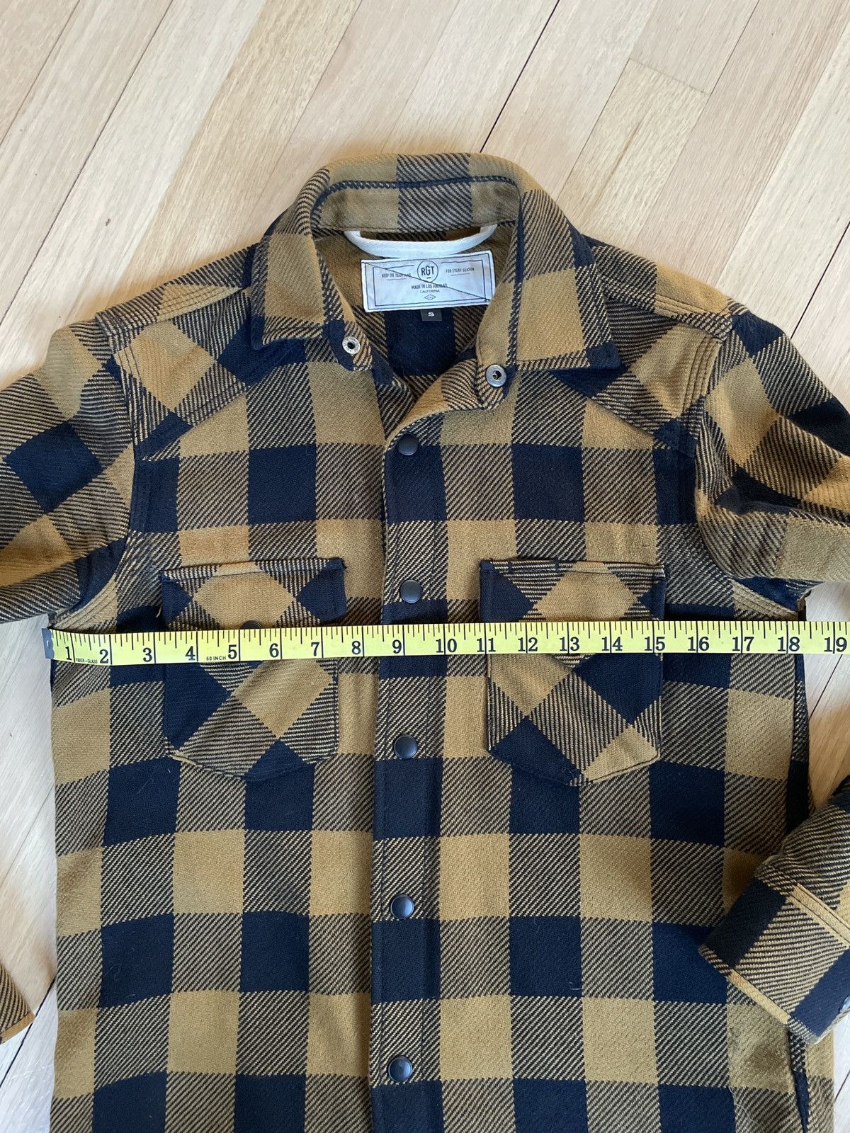 Rogue Territory × Snake Oil Provisions RGT x SOP Western Shirt in 8.5oz Gold Buffalo Plaid Size US S / EU 44-46 / 1 - 3 Thumbnail