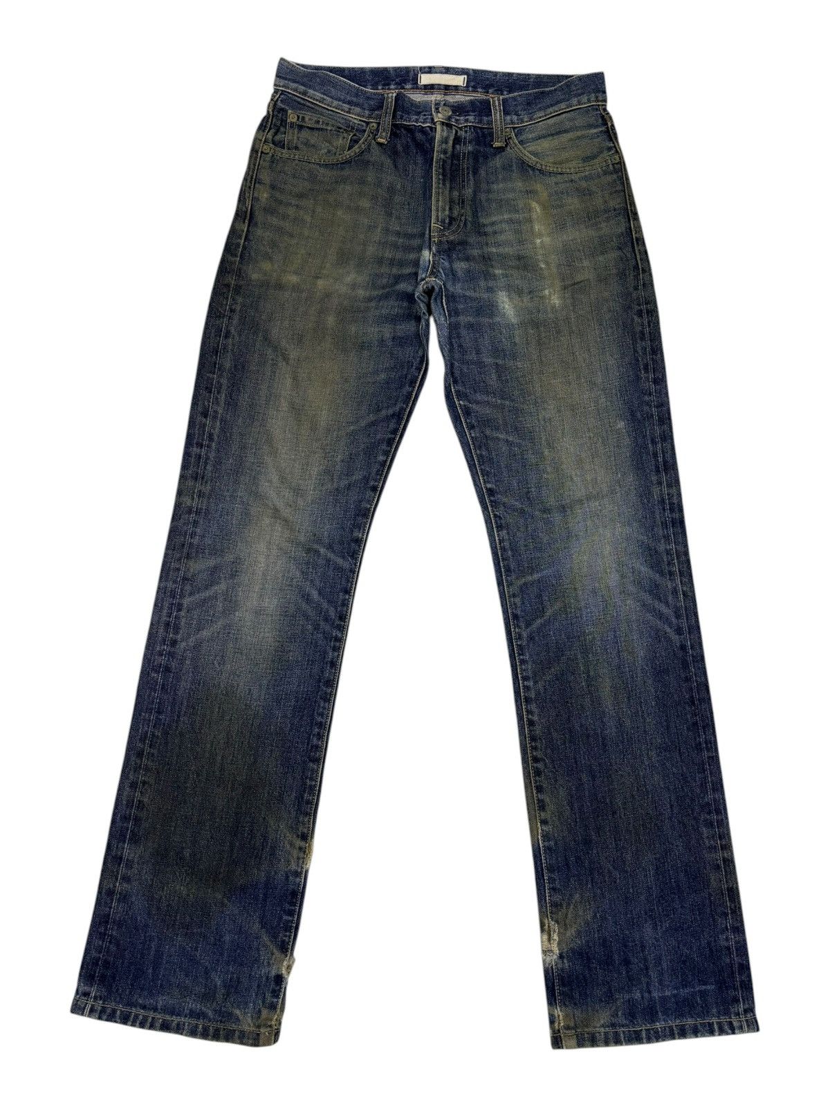 Undercover × Uniqlo Vintage Uniqlo Japan Mud Wash Distressed Denim Jeans Size US 31 - 1 Thumbnail