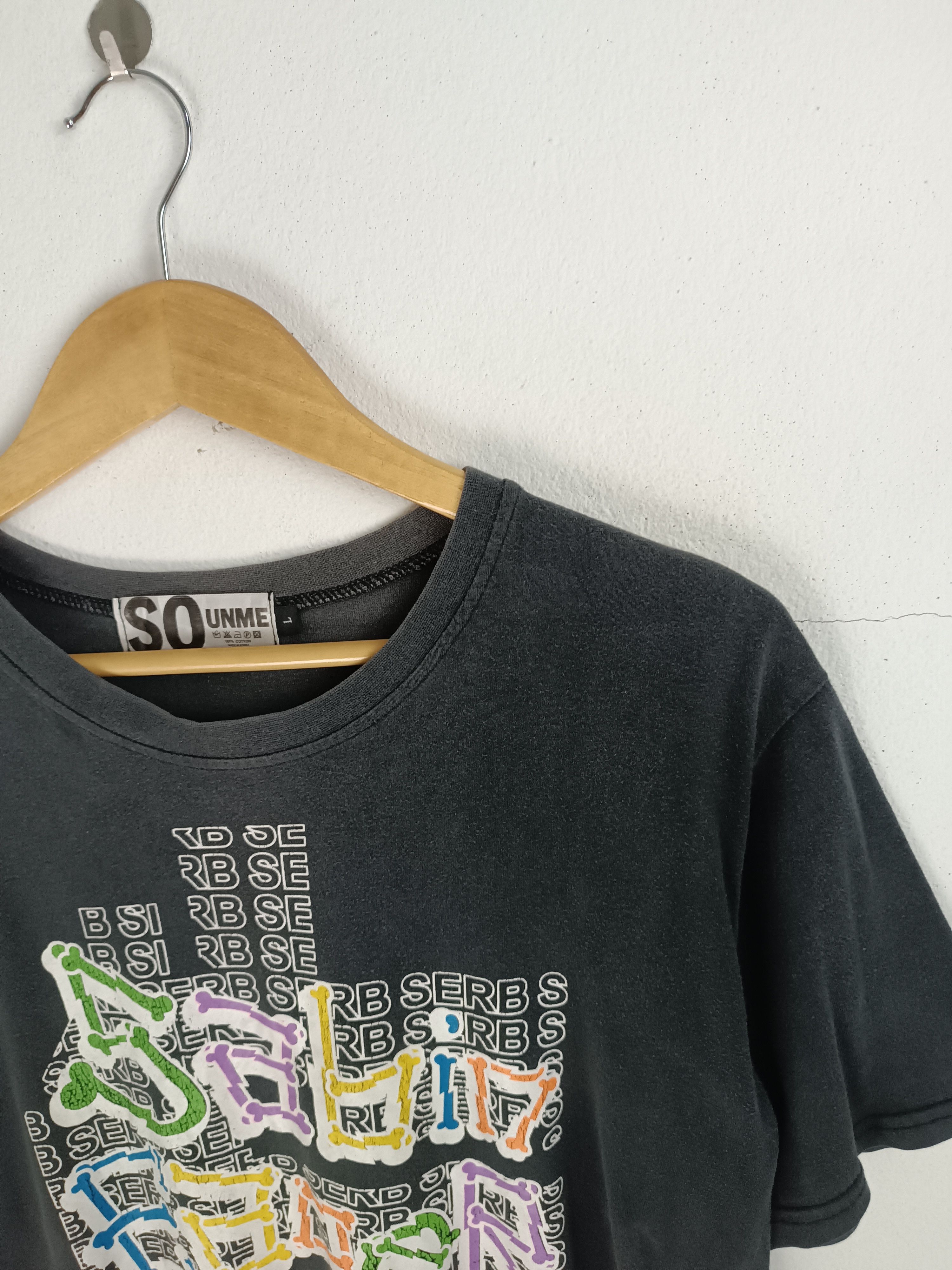 Japanese Brand VINTAGE SO UNME SERB SABIN EAGER BABEL FADED TEE VERY RARE Size US L / EU 52-54 / 3 - 8 Thumbnail