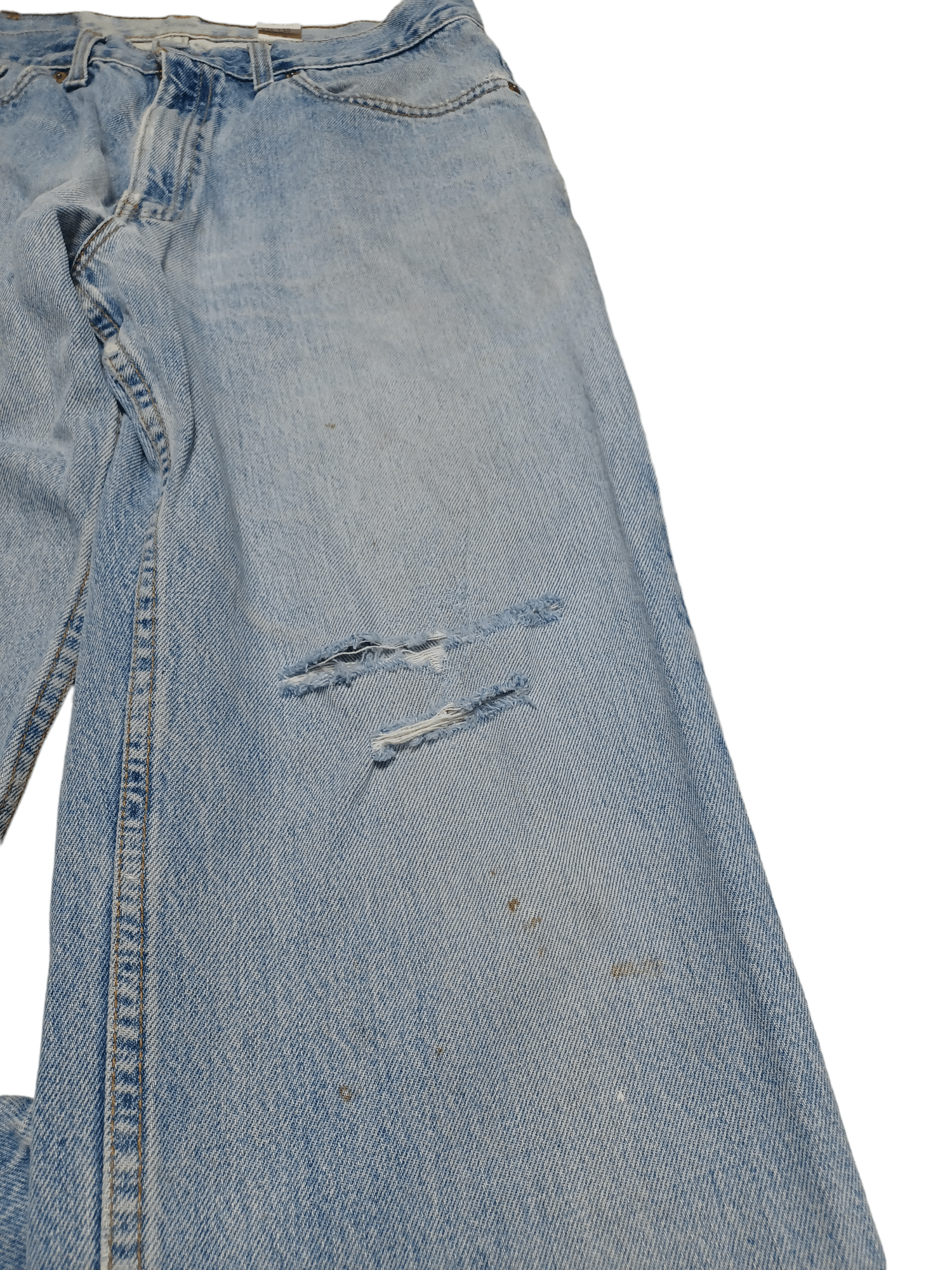 Levi's Vintage Clothing DIRTY DISTRESSED 1991 VINTAGE MADE IN USA 550 LEVIS RELAXED Size US 34 / EU 50 - 4 Thumbnail