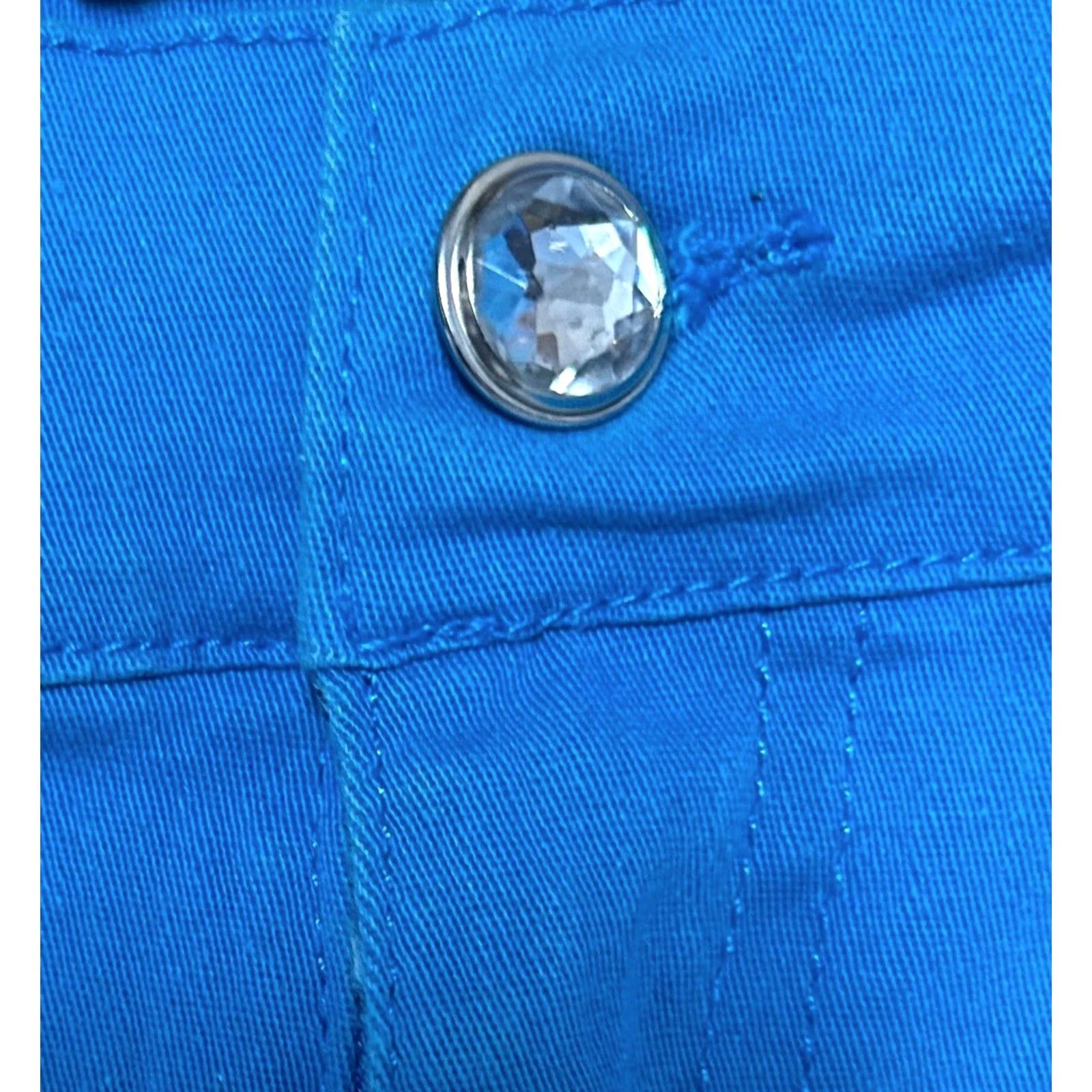 Vintage VINTAGE Chams Jeans Royal Blue Pants Studded Butterfly Pockets Women’s Sz 16 Y2K Jeans Women Fits Regular 34 In Waist 30 In Inseam 5-Pocket Design Size 38" / US 16 / IT 52 - 7 Thumbnail