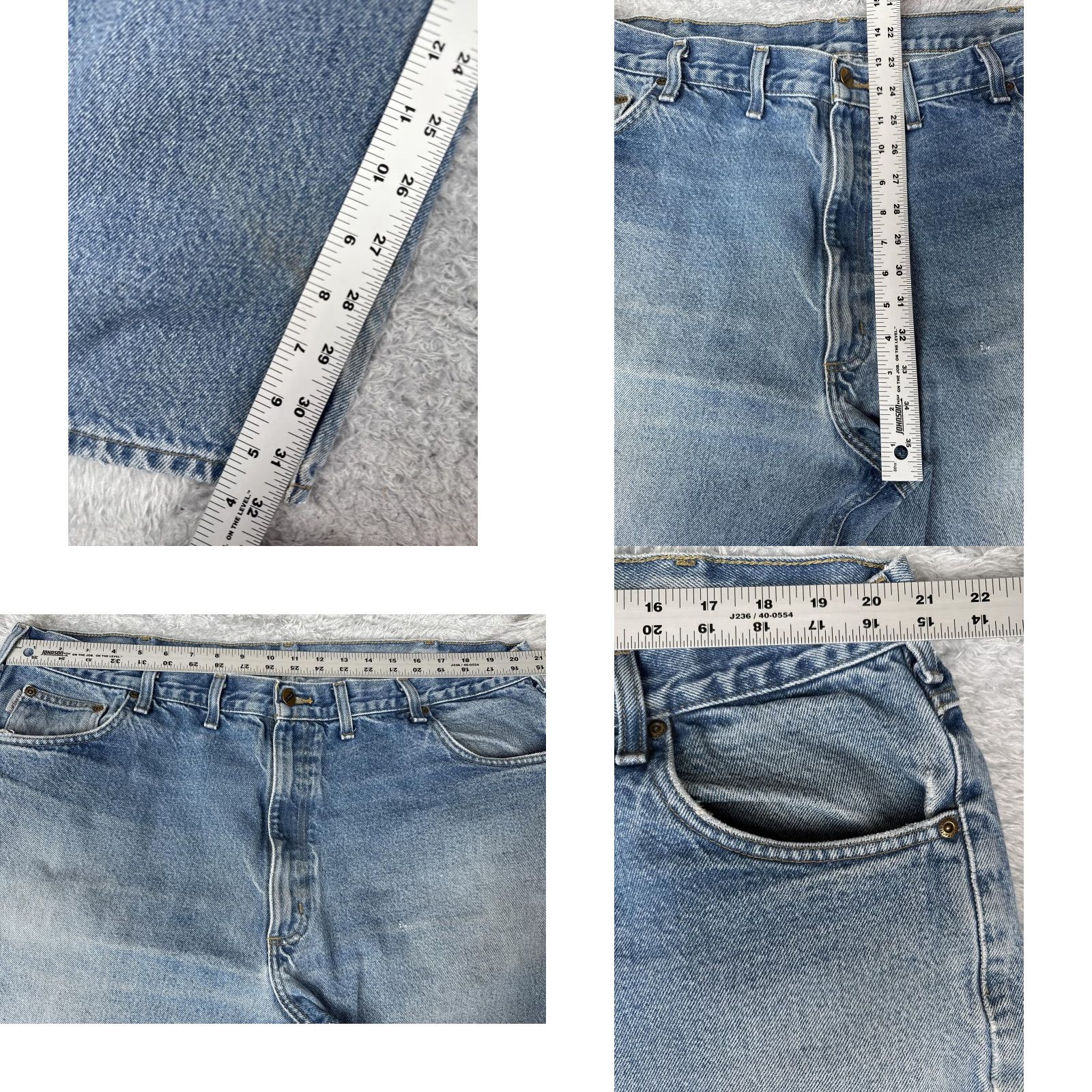 Carhartt VINTAGE? No. Carhartt Jeans Mens 44x34 Light Blue B17 Relaxed Fit Straight Leg Workwear Size US 44 / EU 60 - 8 Thumbnail