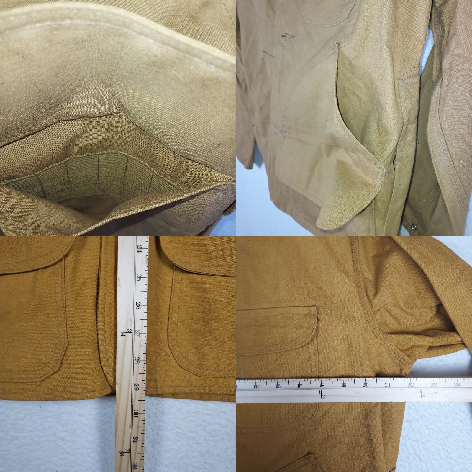 Vintage VINTAGE Canvas Hunting Jacket Mens Large Brown Hooded Lined Field Coat Size US L / EU 52-54 / 3 - 9 Thumbnail