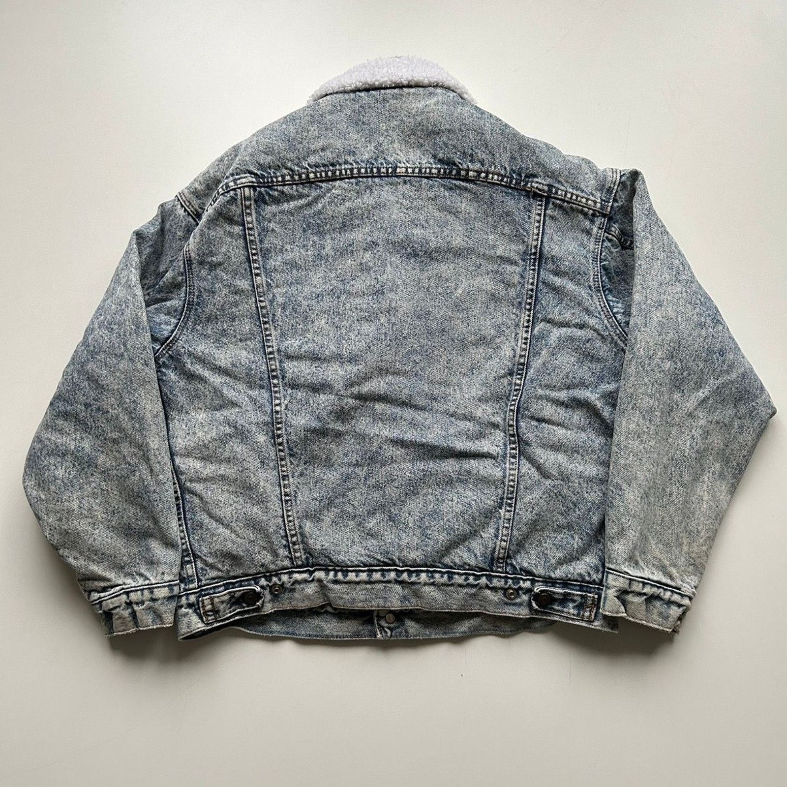 Levi's × Vintage Vintage 1990s Levi's Sherpa Lined Denim Jacket Men's Large Size US L / EU 52-54 / 3 - 3 Thumbnail
