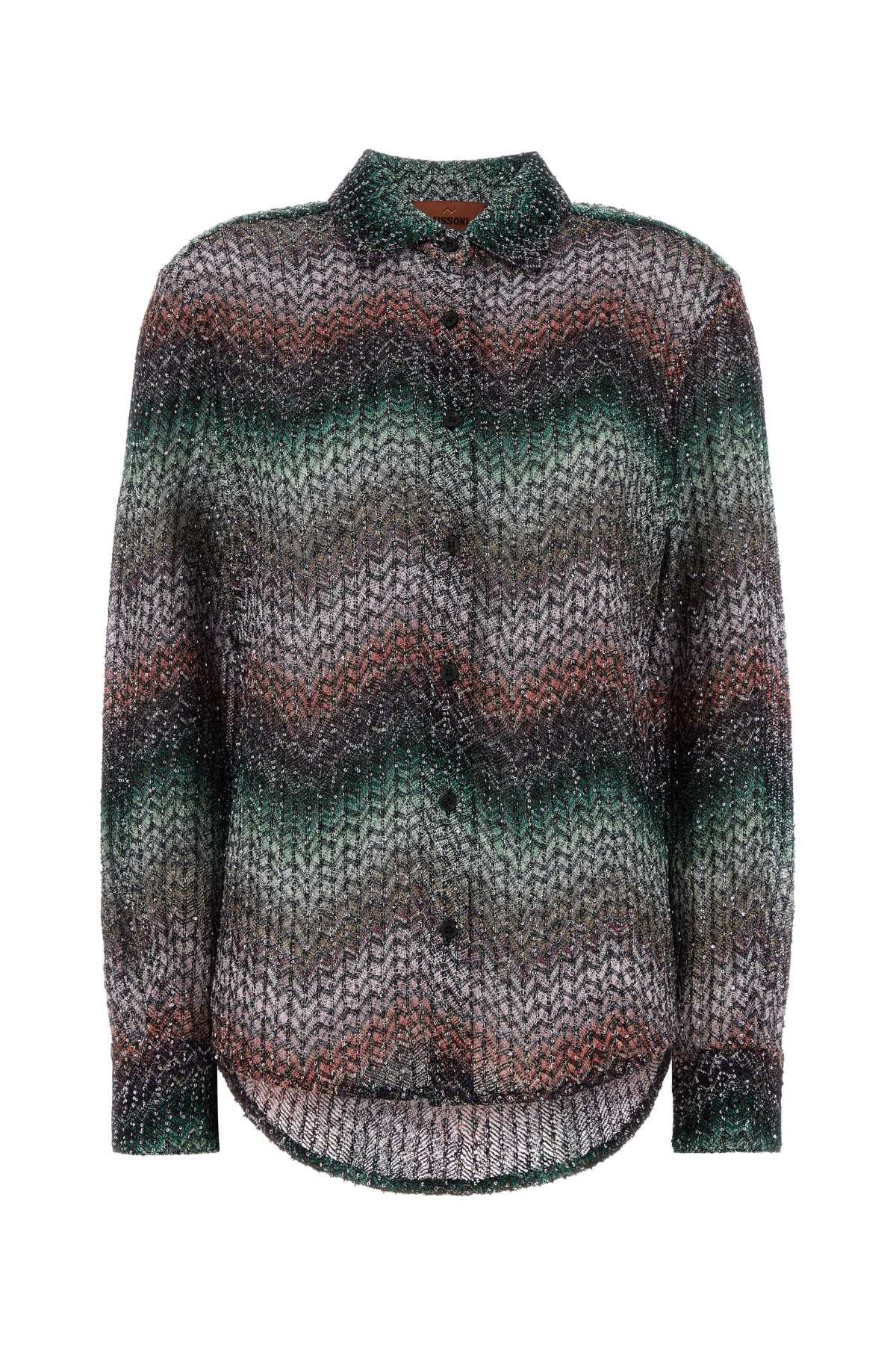 Missoni Embroidered Viscose Blend Shirt Size M / US 6-8 / IT 42-44 - 1 Thumbnail