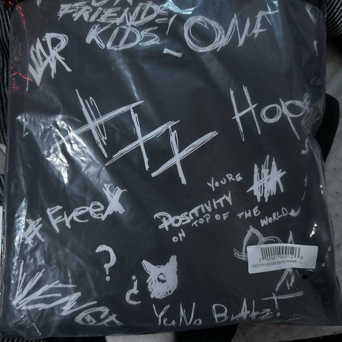 Revenge XXXTentacion White Print Sketch Hoodie Size US L / EU 52-54 / 3 - 1 Thumbnail