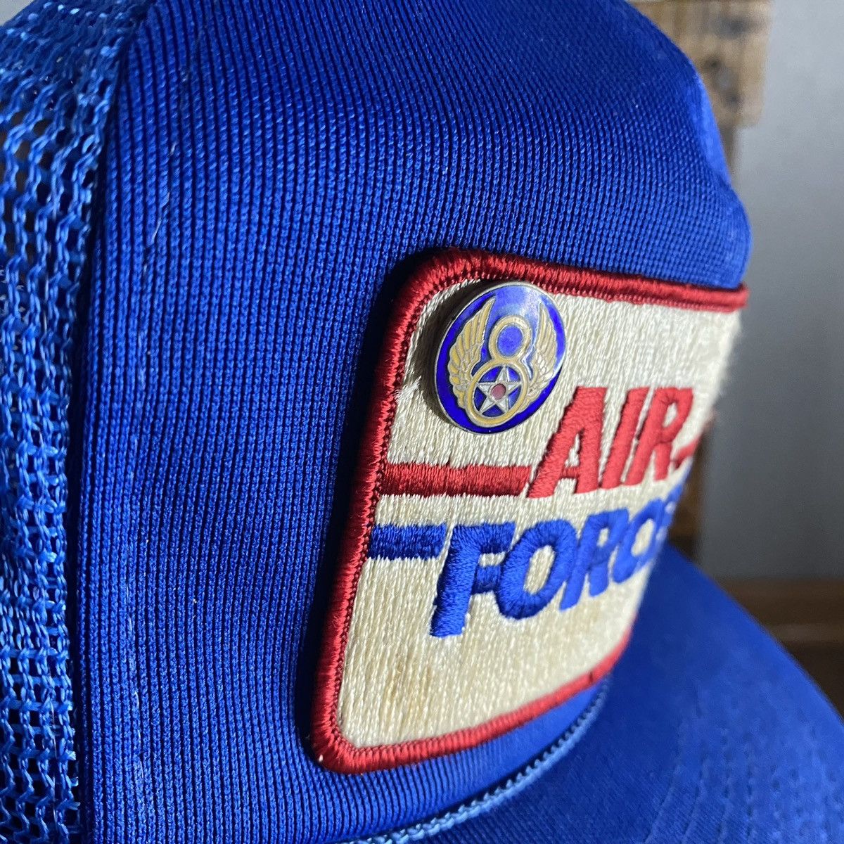 Vintage Vintage 1980s US Air Force Mesh Trucker Hat Size ONE SIZE - 2 Thumbnail