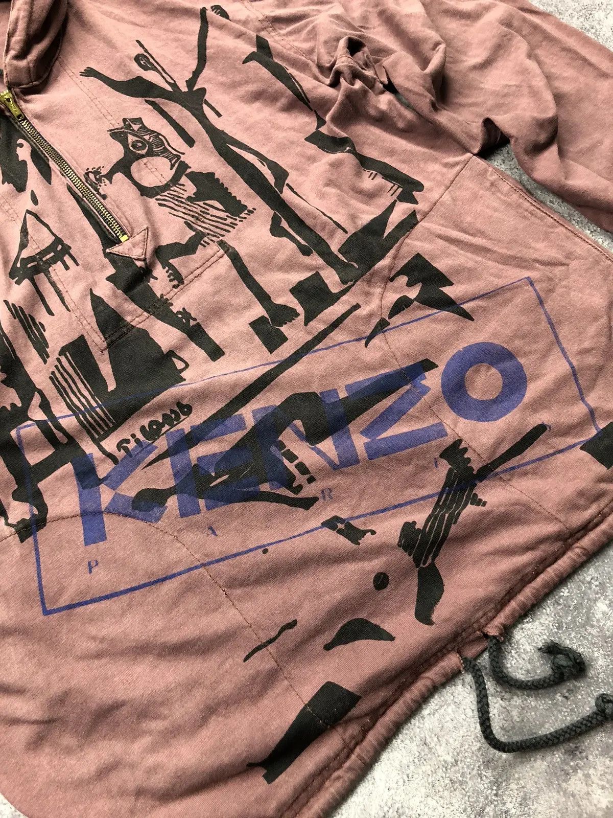Kenzo KENZO Vintage Rare Avantgarde Hoodie Streetwear Big Logo Size US M / EU 48-50 / 2 - 14 Thumbnail
