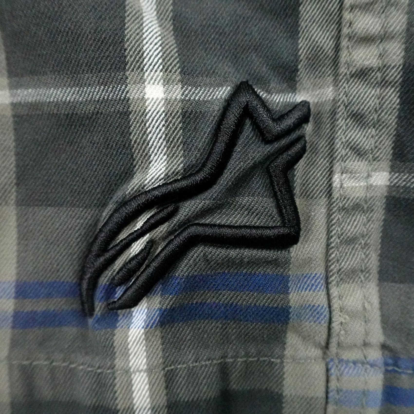 Alpinestars Alpinestars Mens 32 Gray Blue Plaid Chino Baggy Skater Snowboarder Shorts Black Size US 32 / EU 48 - 3 Thumbnail