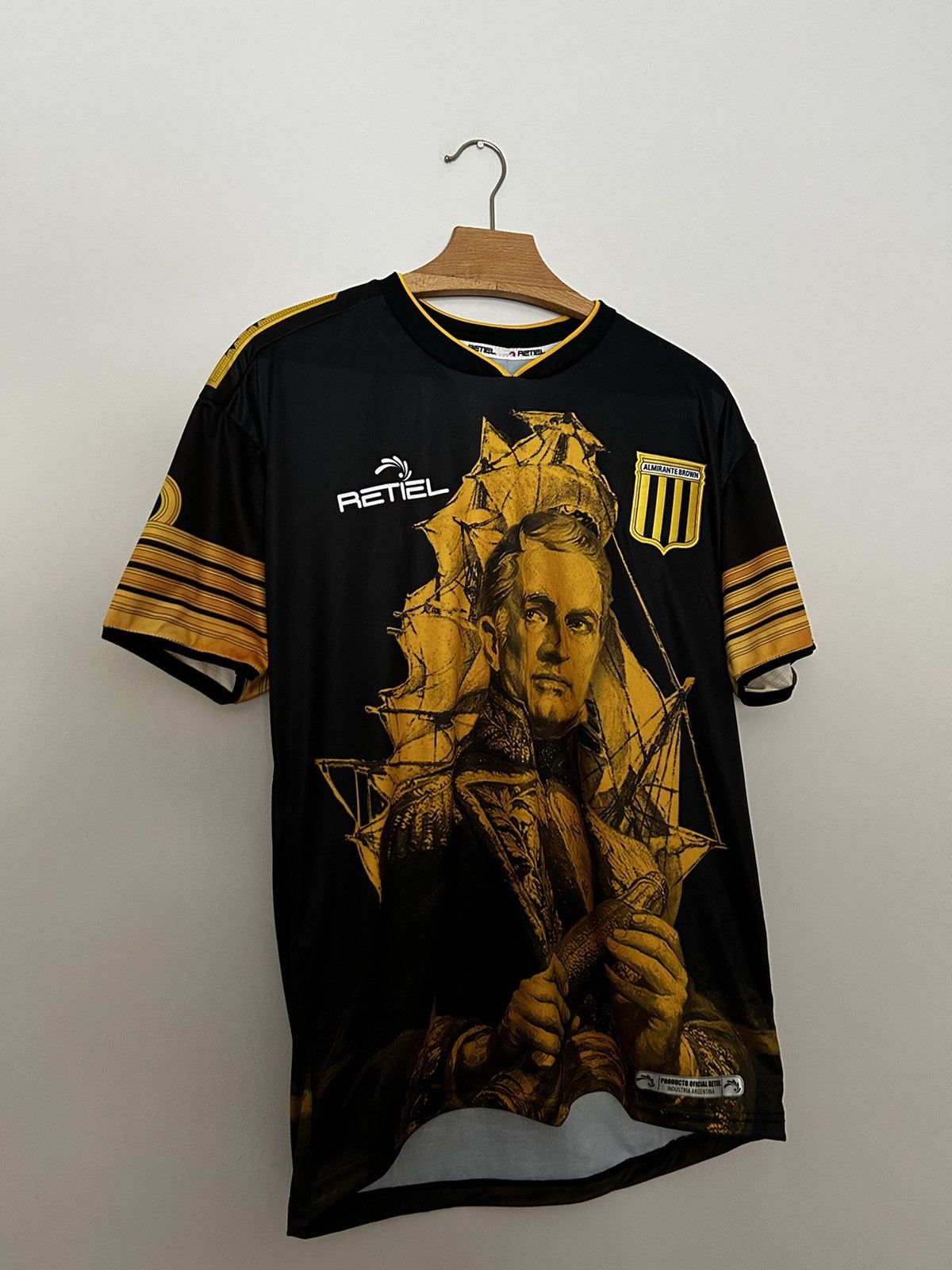 image of Almirante Brown Special Gk Jersey in Black, Men's (Size Large)