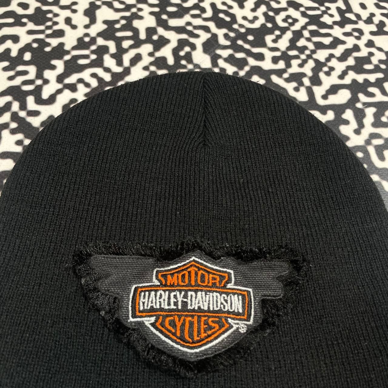 Harley Davidson Vintage Y2K Harley Davidson Motocycle Retro Beanie Hat Size ONE SIZE - 7 Thumbnail