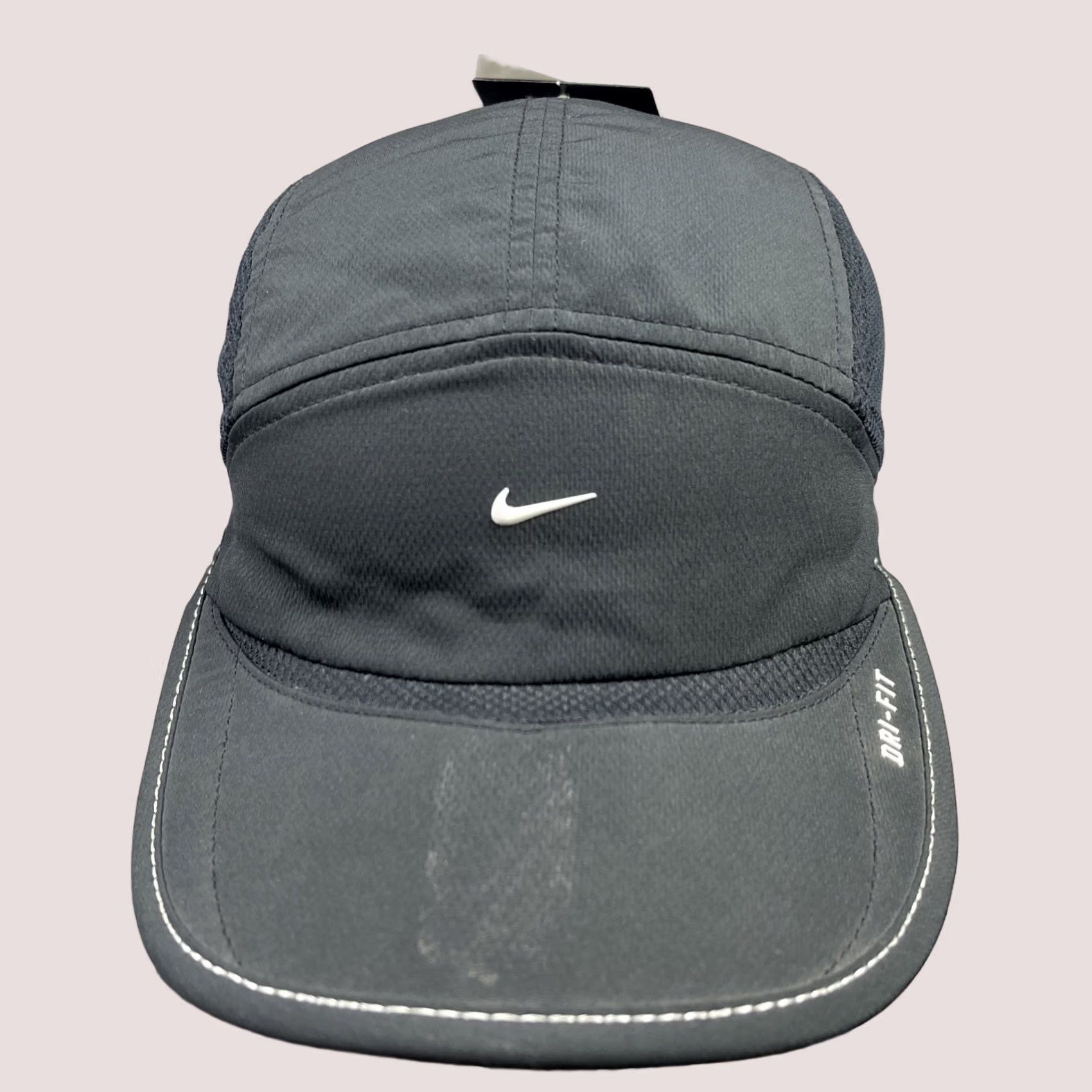 Nike Nike Daybreak Hat Cap Mens Adjustable Black 5 Panel Dri Fit Running Jogging Cap Size ONE SIZE - 1 Thumbnail