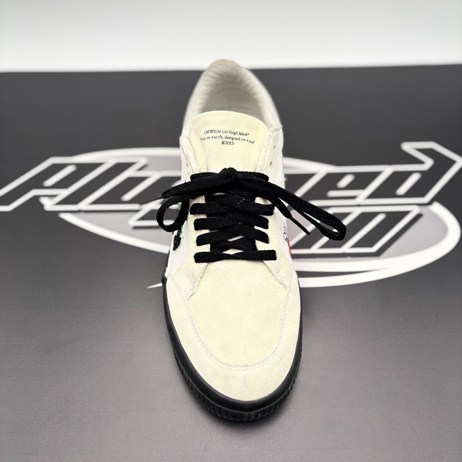 Off-White Off-White Vulc Sneaker ' Canvas White, Black ' | GOOD COND! Size US 8 / EU 41 - 5 Thumbnail