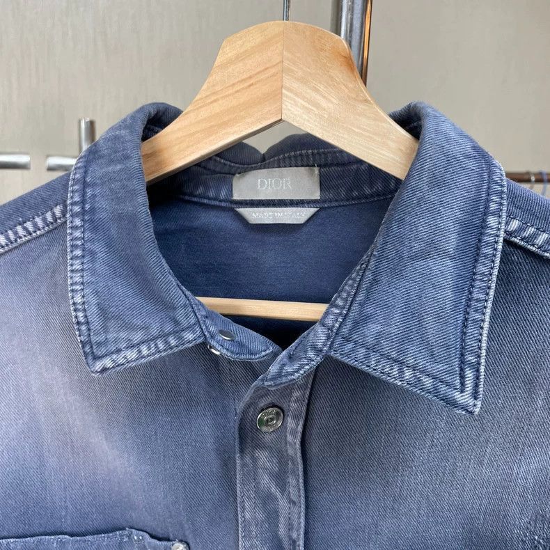 Other Dior Distressed Denim Shirt Jacket Size US M / EU 48-50 / 2 - 5 Thumbnail