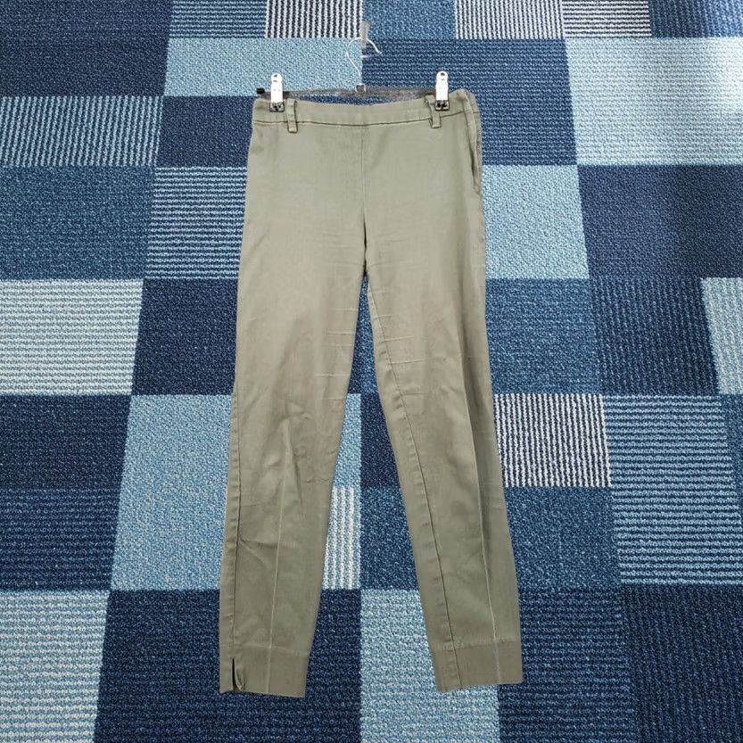 H&M H&M Pants Womens 4 Green Crop Mid Rise Skinny Side Slit Flat Front Zip Closure Pants Womens Regular Green Crop Slit Front Zip Closure Size 27" / US 4 / IT 40 - 1 Thumbnail