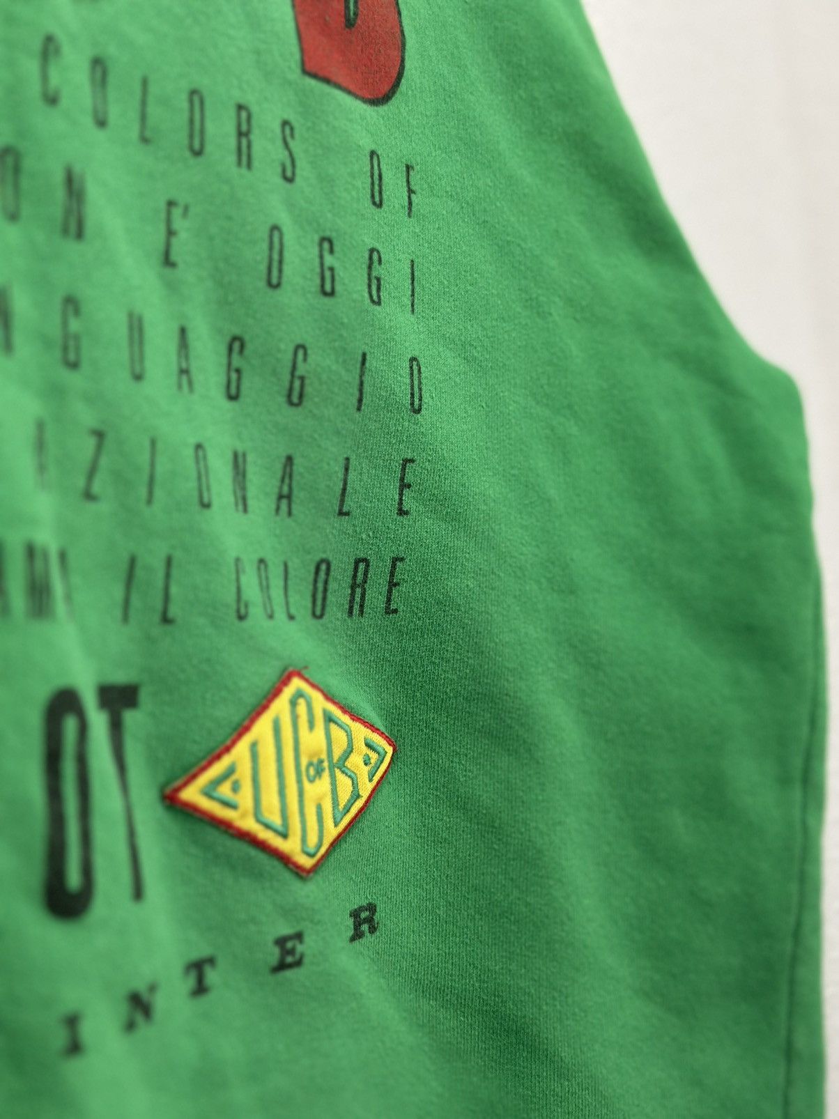 United Colors Of Benetton VTG 90s United Colors of Benetton Green Mock Neck Pullover M Size M / US 6-8 / IT 42-44 - 5 Thumbnail