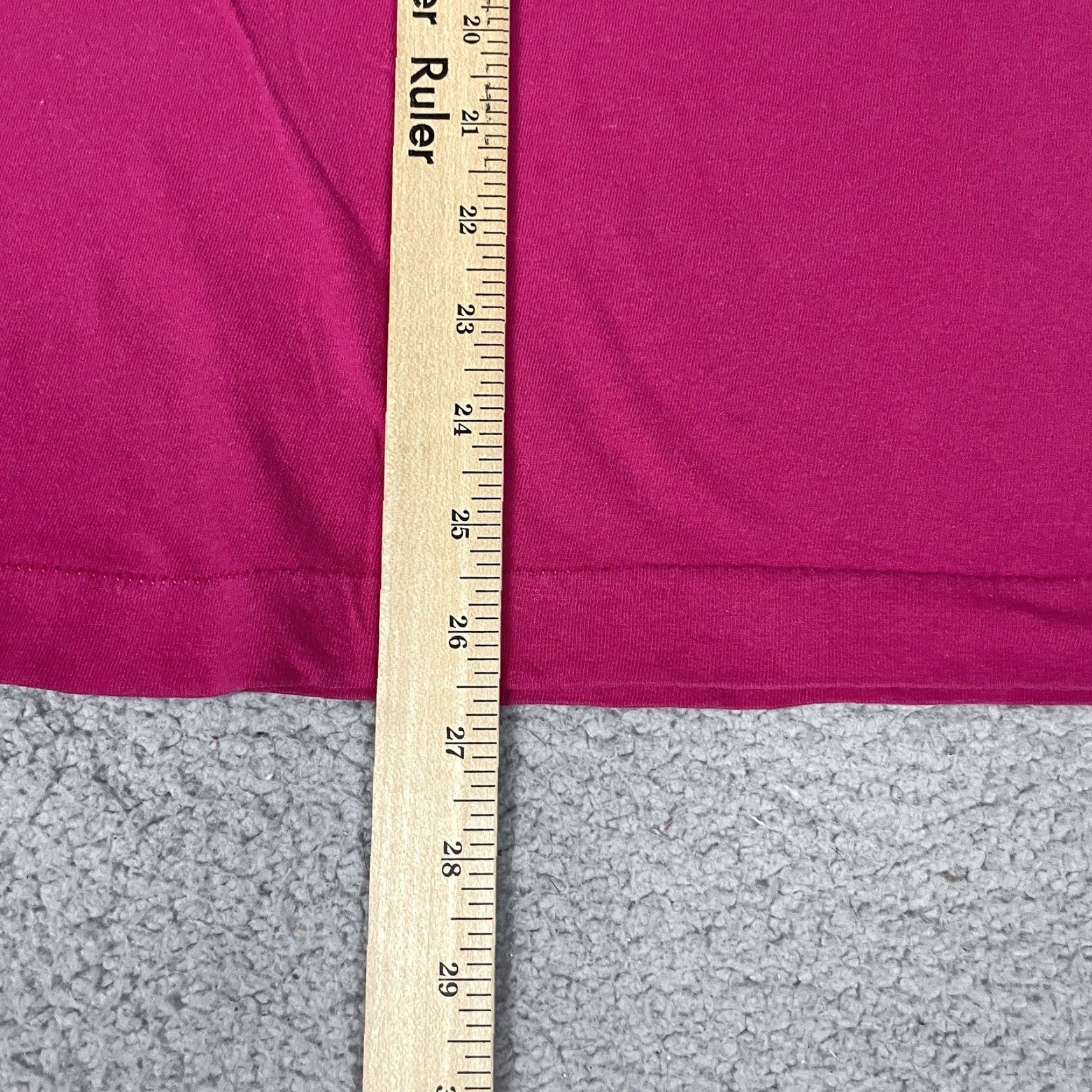 Fruit Of The Loom VINTAGE Fruit Of The Loom Tshirt Adult XL Pink Blank Single Stitch Pocket 80s USA Shirt Mens T-Shirt Size US XL / EU 56 / 4 - 7 Thumbnail