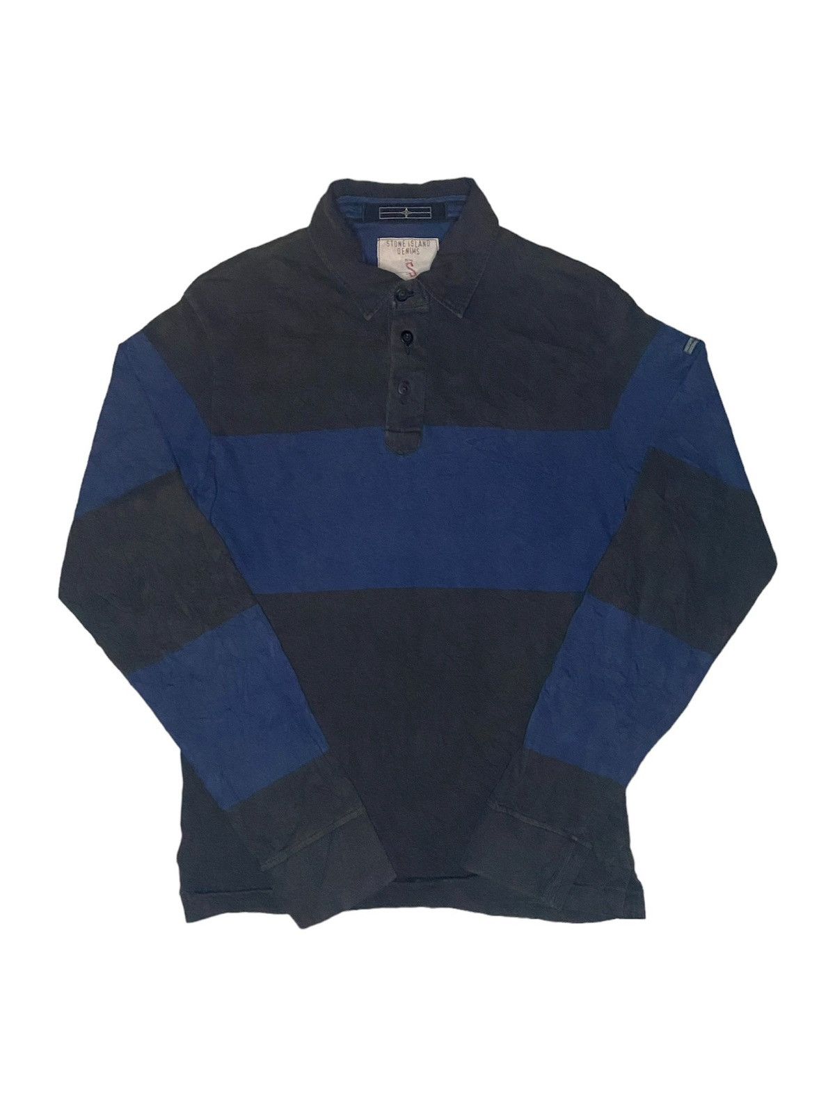 Stone Island AW08 Stone Island Denims Logo Patch Rugby Shirt Size US S / EU 44-46 / 1 - 1 Thumbnail