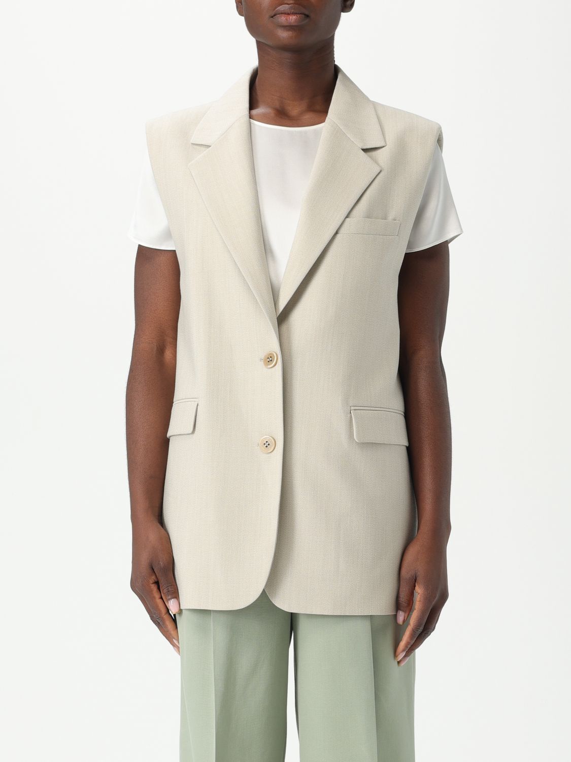 Golden Goose Golden Goose Waistcoat Woman Yellow Cream Size M / US 6-8 / IT 42-44 - 1 Thumbnail