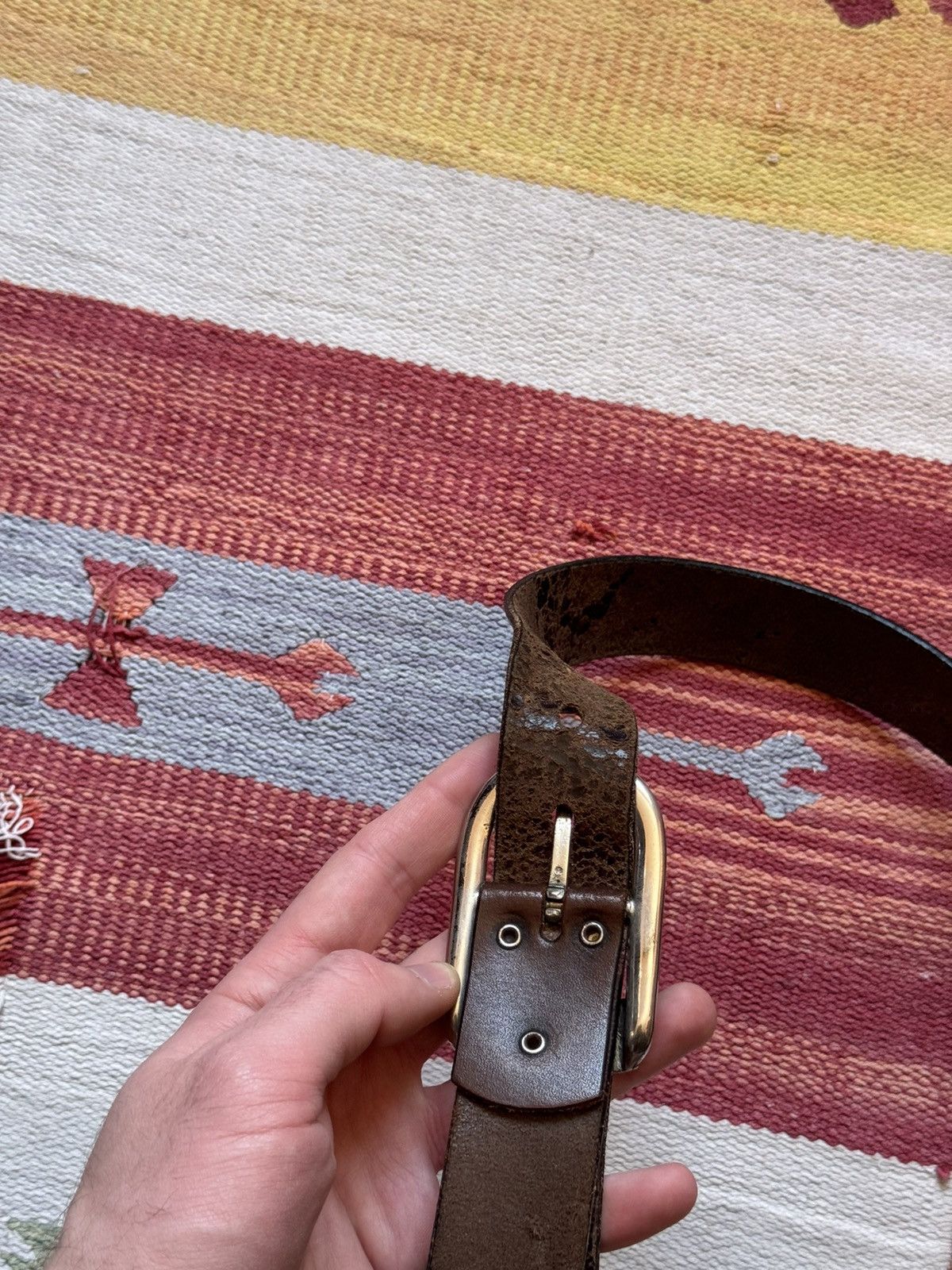Genuine Leather Vintage 90s Women’s Harley Davidson y2k Genuine Leather Belt Size ONE SIZE - 6 Thumbnail