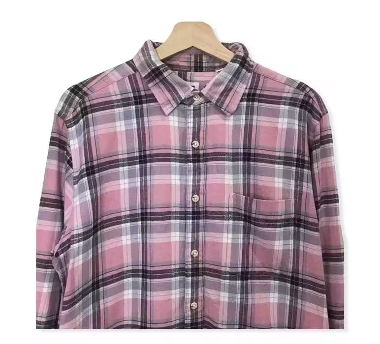Japanese Brand Japanese Brand Uniqlo Flannel Shirt Button Up Size US XL / EU 56 / 4 - 2 Thumbnail