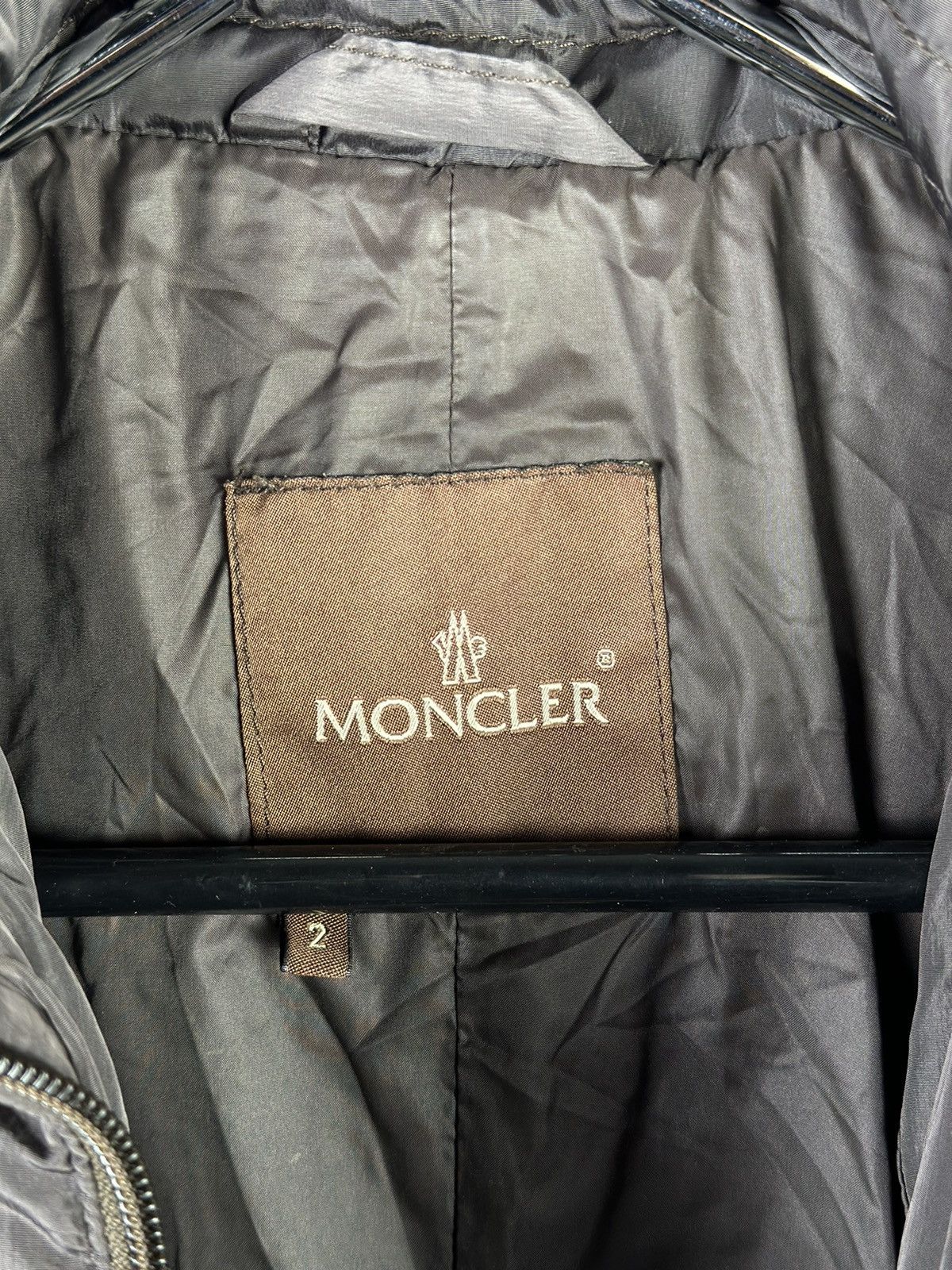 Moncler × Vintage Vintage Moncler Puffer Down Long Brown Jacket Size XS / US 0-2 / IT 36-38 - 10 Thumbnail