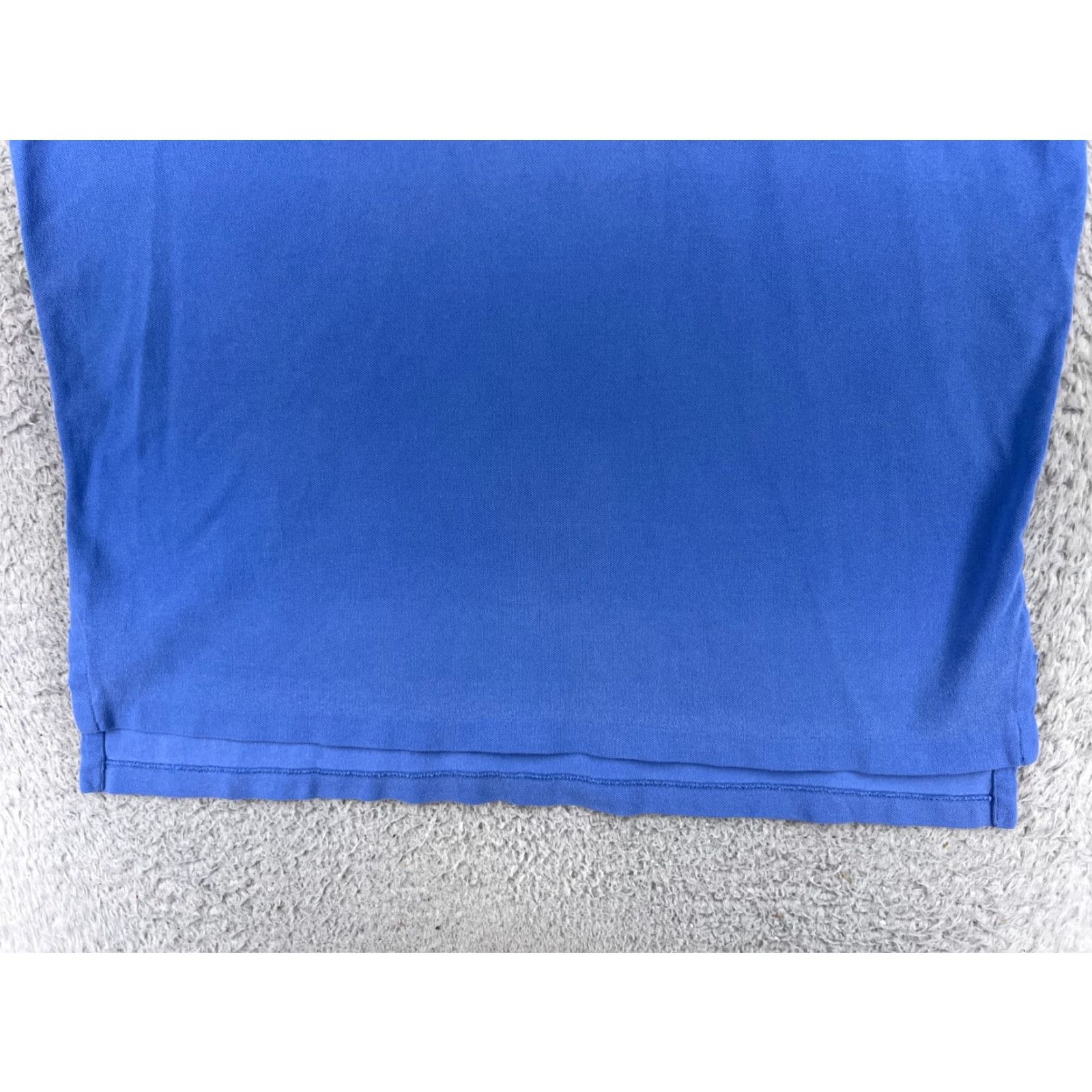 Ralph Lauren VINTAGE Ralph Lauren Polo Shirt Mens XL Blue 100% Cotton Short Sleeve Polo Shirt USA Logo Embroidered Check Size US XL / EU 56 / 4 - 5 Thumbnail