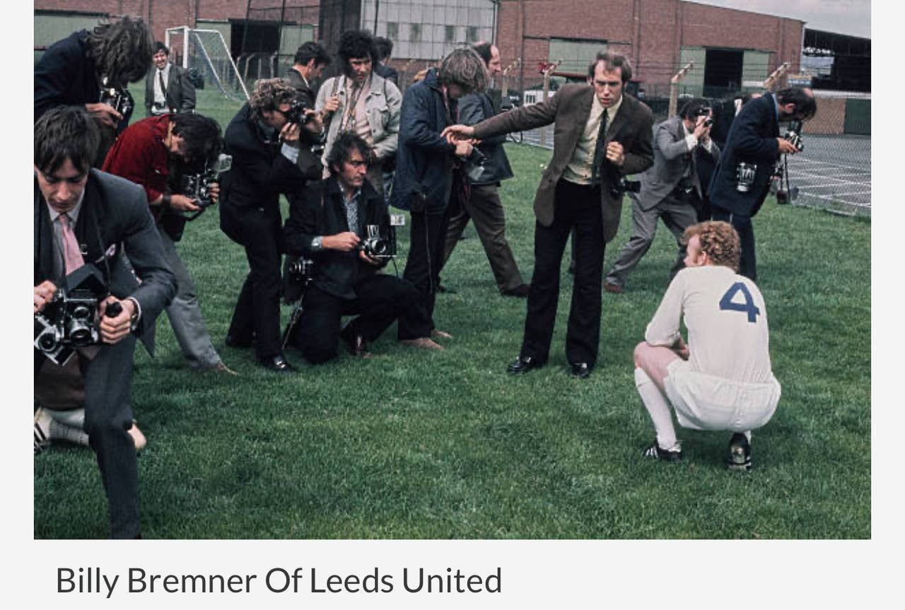 Vintage 1974 LEEDS UNITED #4 BREMNER HOME REMAKE SOCCER JERSEY SHIRT Size US M / EU 48-50 / 2 - 6 Thumbnail