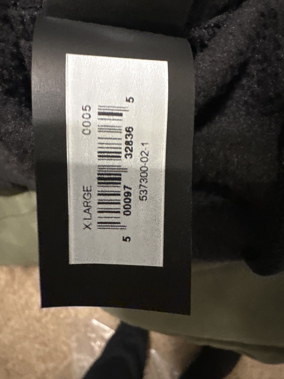 Balenciaga × Gap × Kanye West Yeezy Gap Polar Fleece Hoodie Pullover Black SIZE XL Size US XL / EU 56 / 4 - 5 Thumbnail