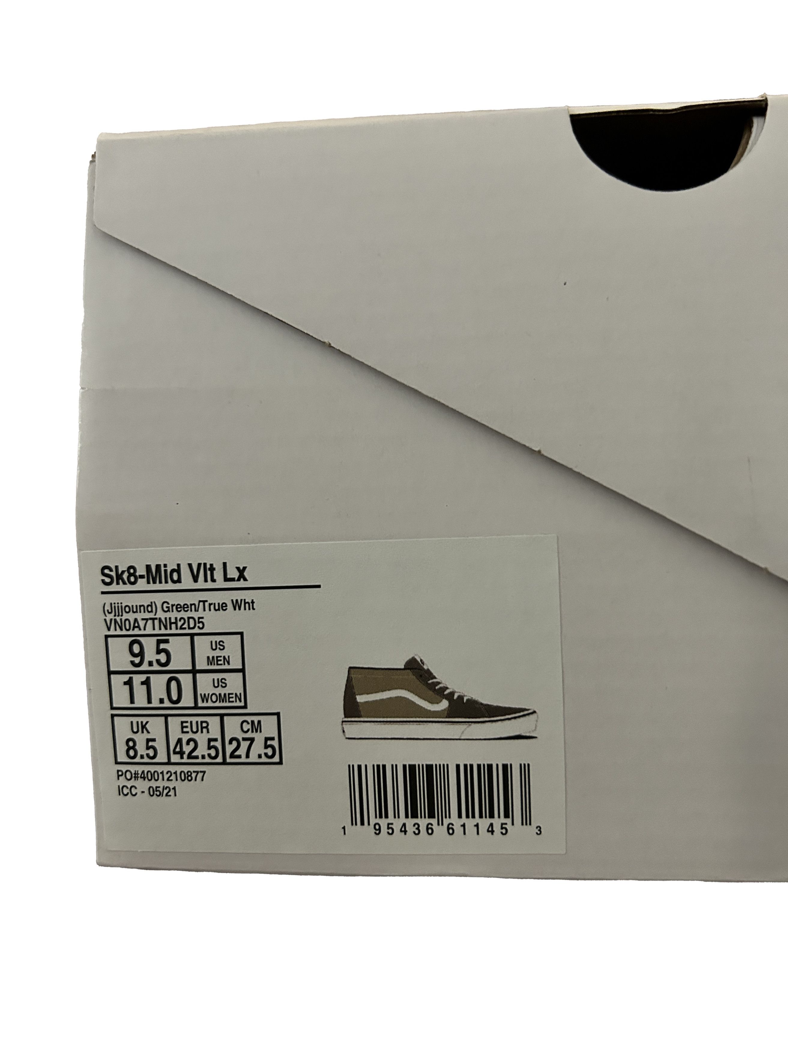 JJJJound × Vans Vans Vault Sk8-Mid LX JJJJound Olive Size US 9.5 / EU 42-43 - 6 Thumbnail