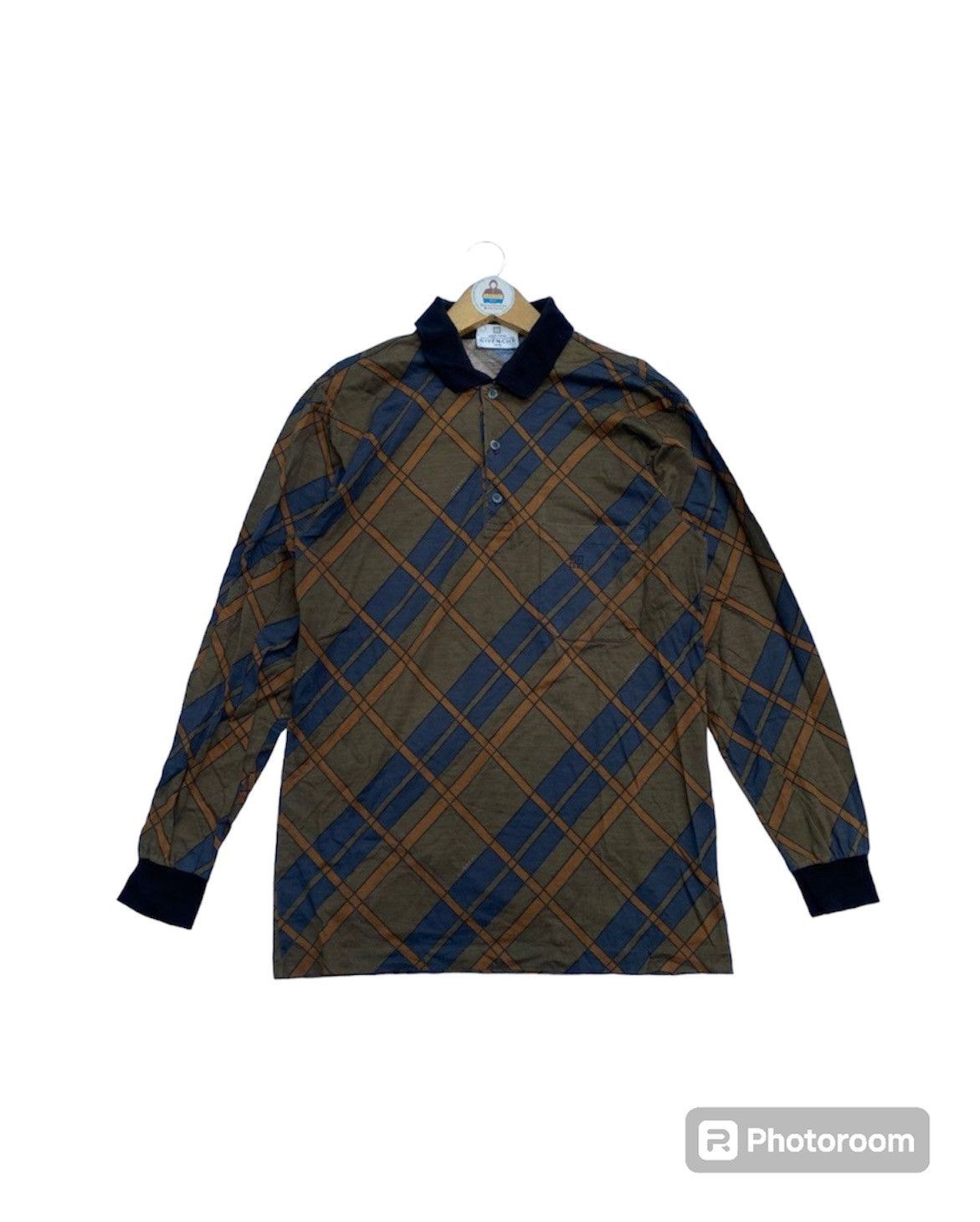 Givenchy Vintage Givenchy Longsleeve Polo Shirt Size US S / EU 44-46 / 1 - 1 Thumbnail