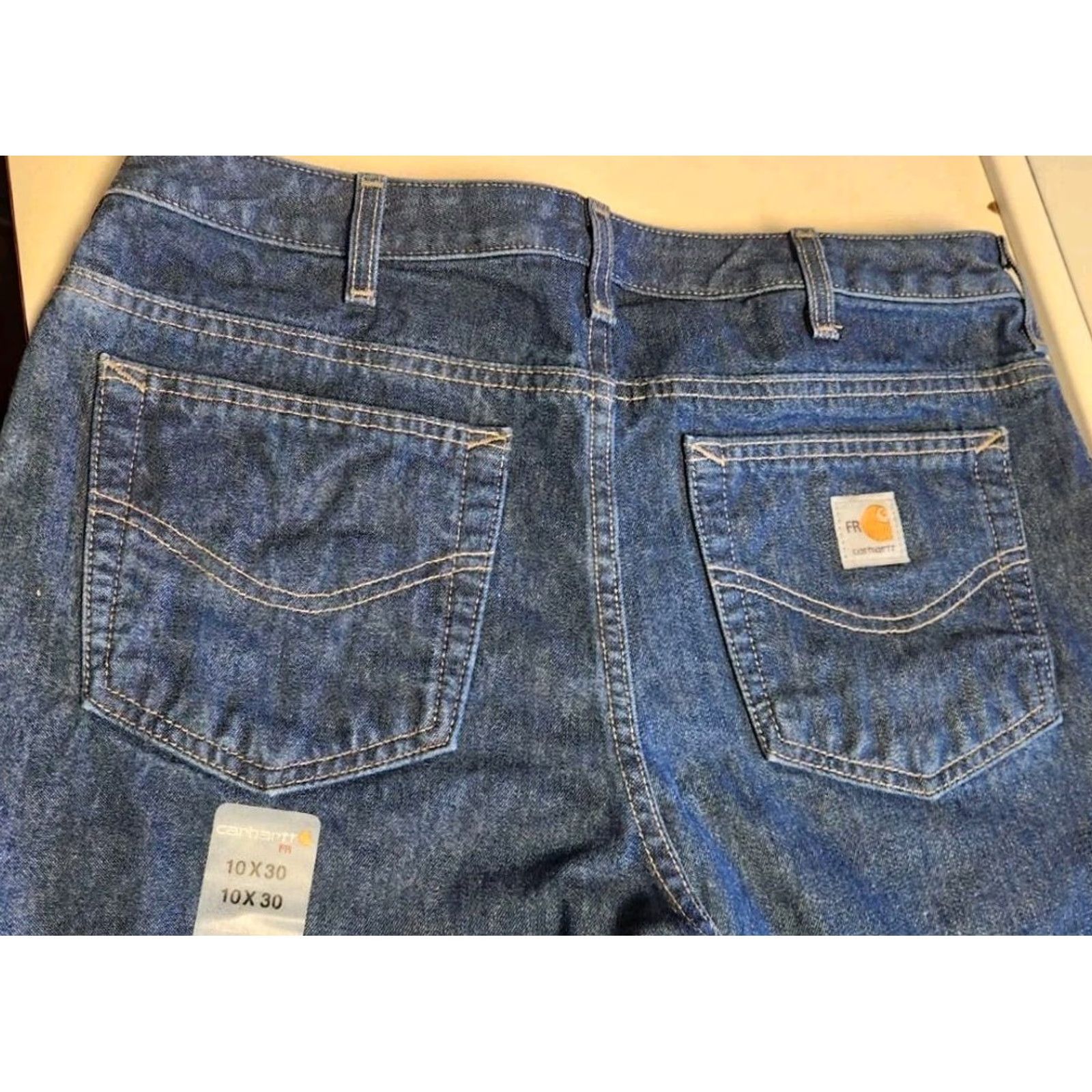 Carhartt VINTAGE Carhartt FR Jeans Women's Signature Denim Jeans 34x30 101249 407 NEW NWT Blue 100% Cotton Regular Womens Size 32" / US 10 / IT 46 - 7 Thumbnail