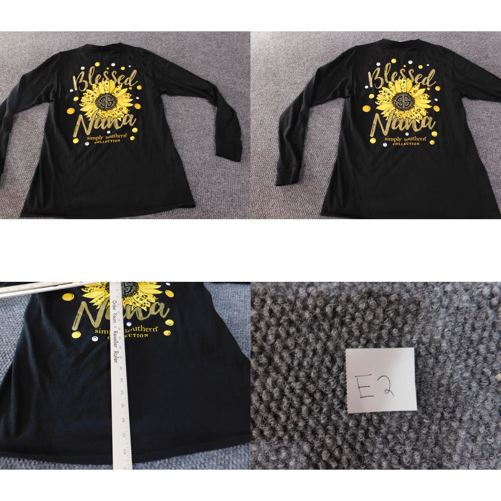 Vintage Simply Southern shirt Medium black floral graphic tee mens blessed long sleeve shirt M Black Floral Graphic Tee Mens Blessed Long Sleeve Shirt Size US M / EU 48-50 / 2 - 8 Thumbnail