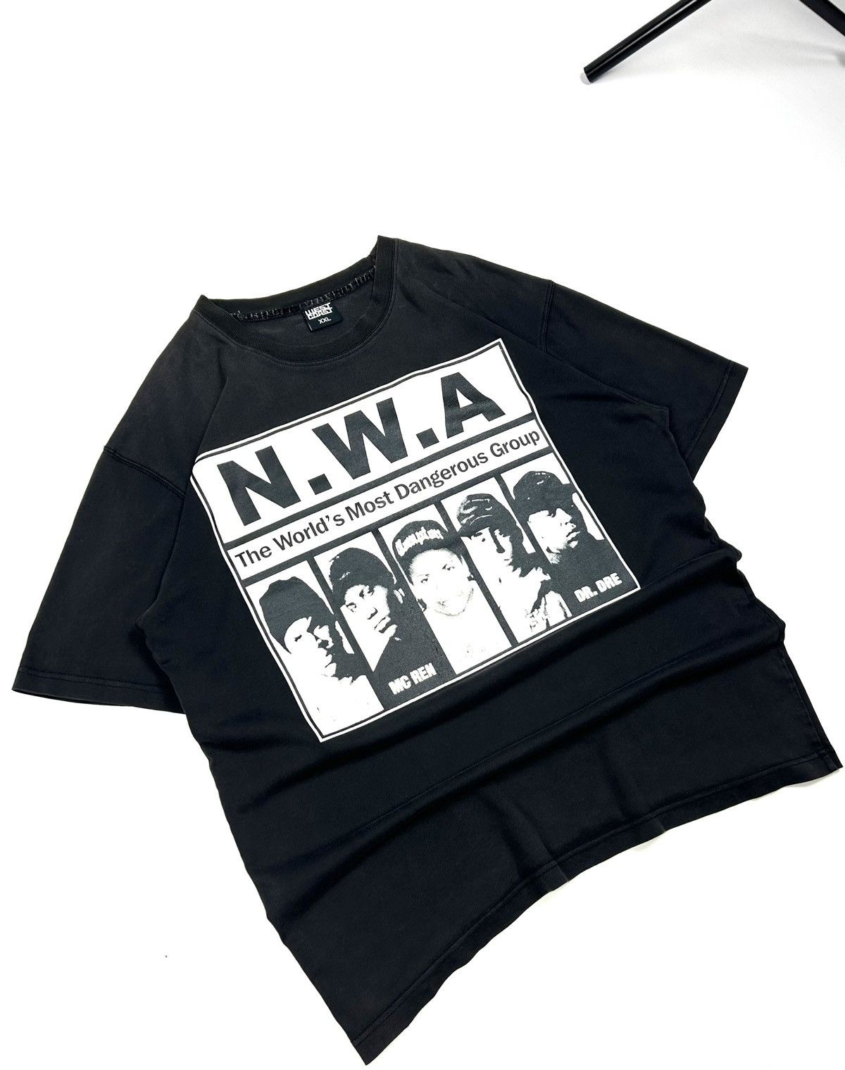 Rap Tees Vintage N.W.A Most Dangerous Rap Tee Ruthless Records Tshirt Size US XXL / EU 58 / 5 - 2 Thumbnail