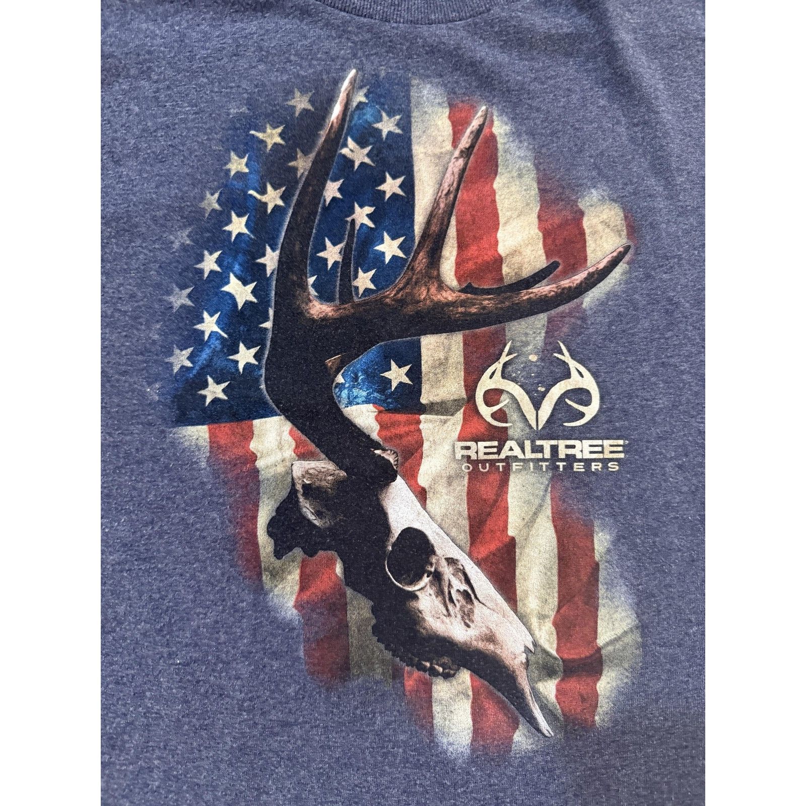 Realtree Vintage Realtree TShirt Mens XL America Deer Skull Nature US Size US XL / EU 56 / 4 - 2 Thumbnail