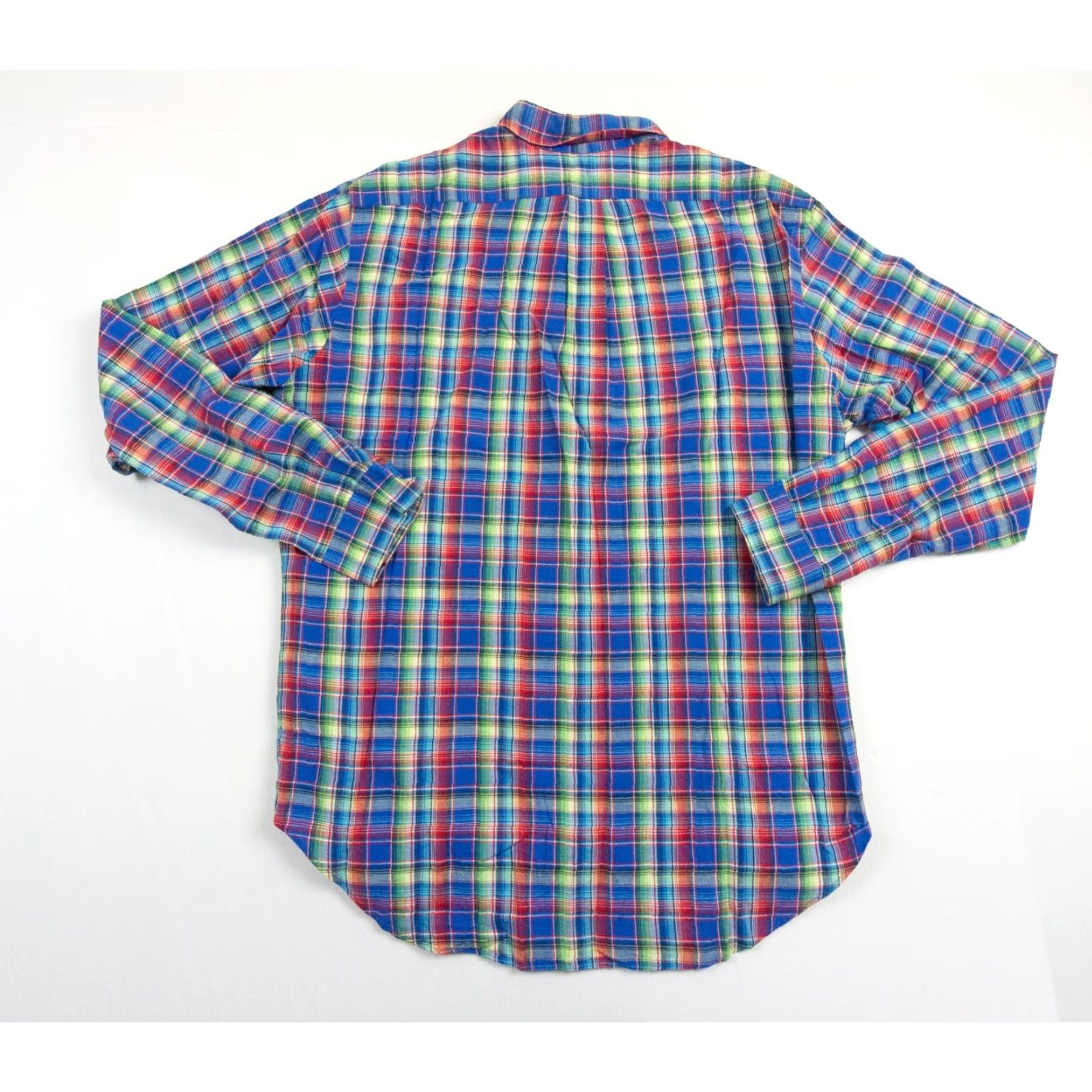 Ralph Lauren Ralph Lauren Shirt Mens Large Button-Up Linen Cotton Classic Fit Plaid Check Multicolor 4-Season Preppy Mens Size US L / EU 52-54 / 3 - 5 Thumbnail