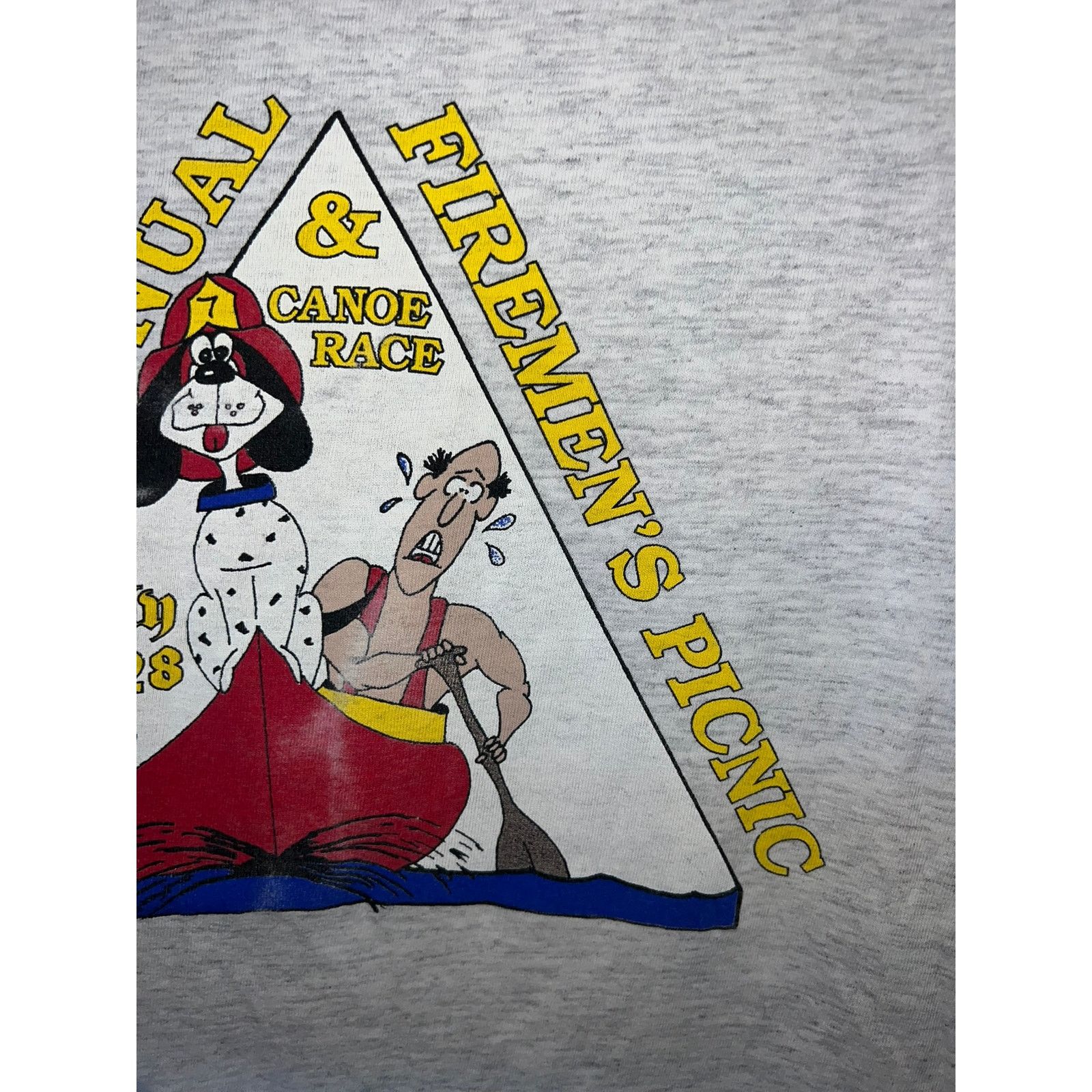 Vintage 1996 Firemen's Picnic & Canoe Race Tank Sleeveless Shirt VTG Size US XL / EU 56 / 4 - 8 Thumbnail