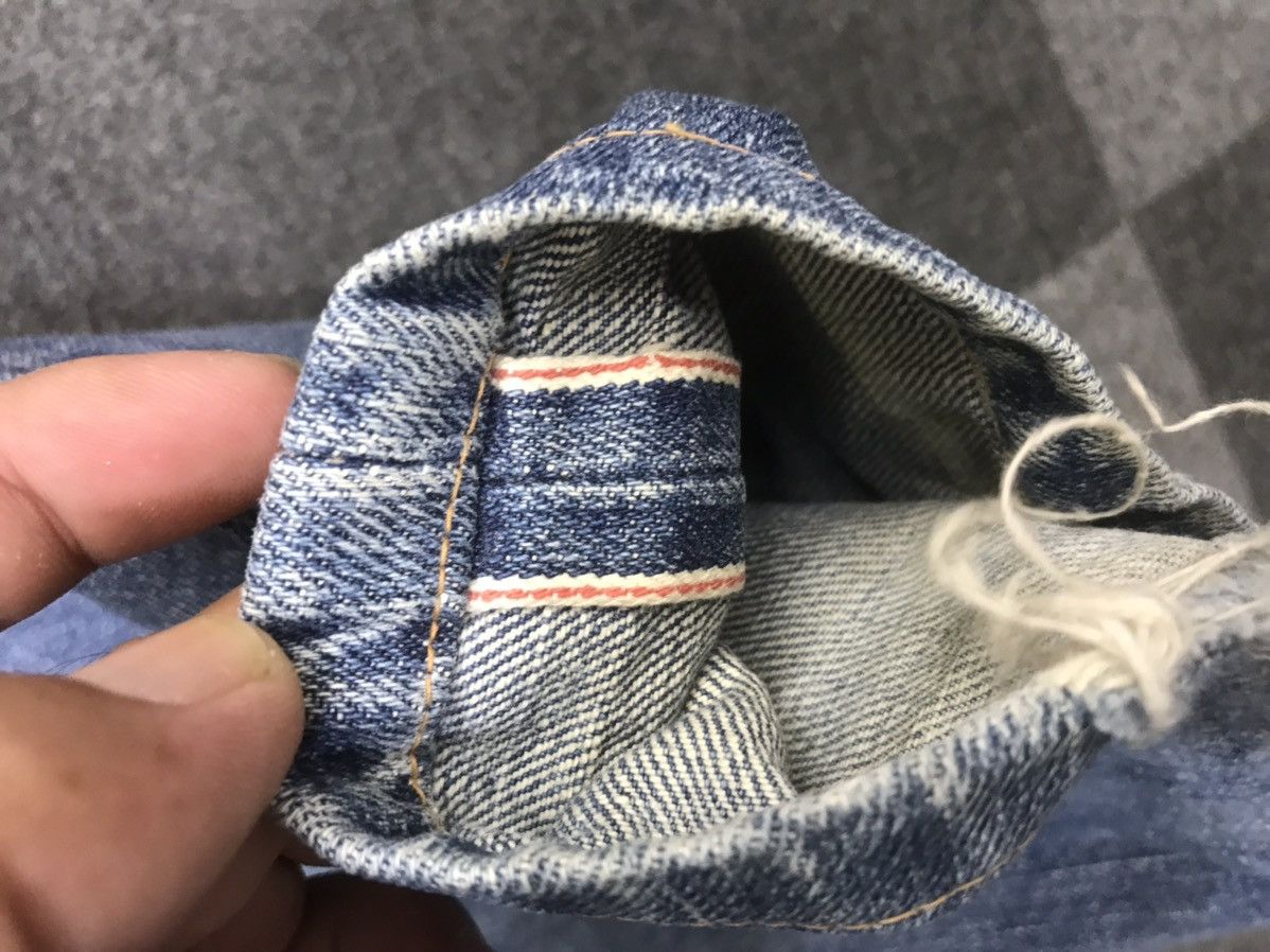 Edwin EDWIN 505 Selvedge Thrashed Distressed Jeans Size US 31 - 19 Thumbnail