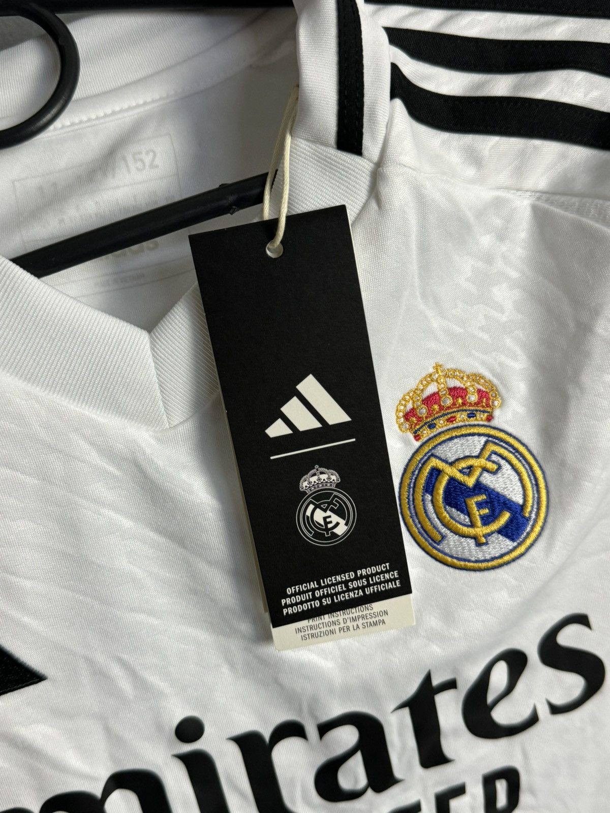Adidas KIDS Real Madrid 24/25 Home Mbappe Football Jersey T-Shirt Size US XS / EU 42 / 0 - 9 Thumbnail