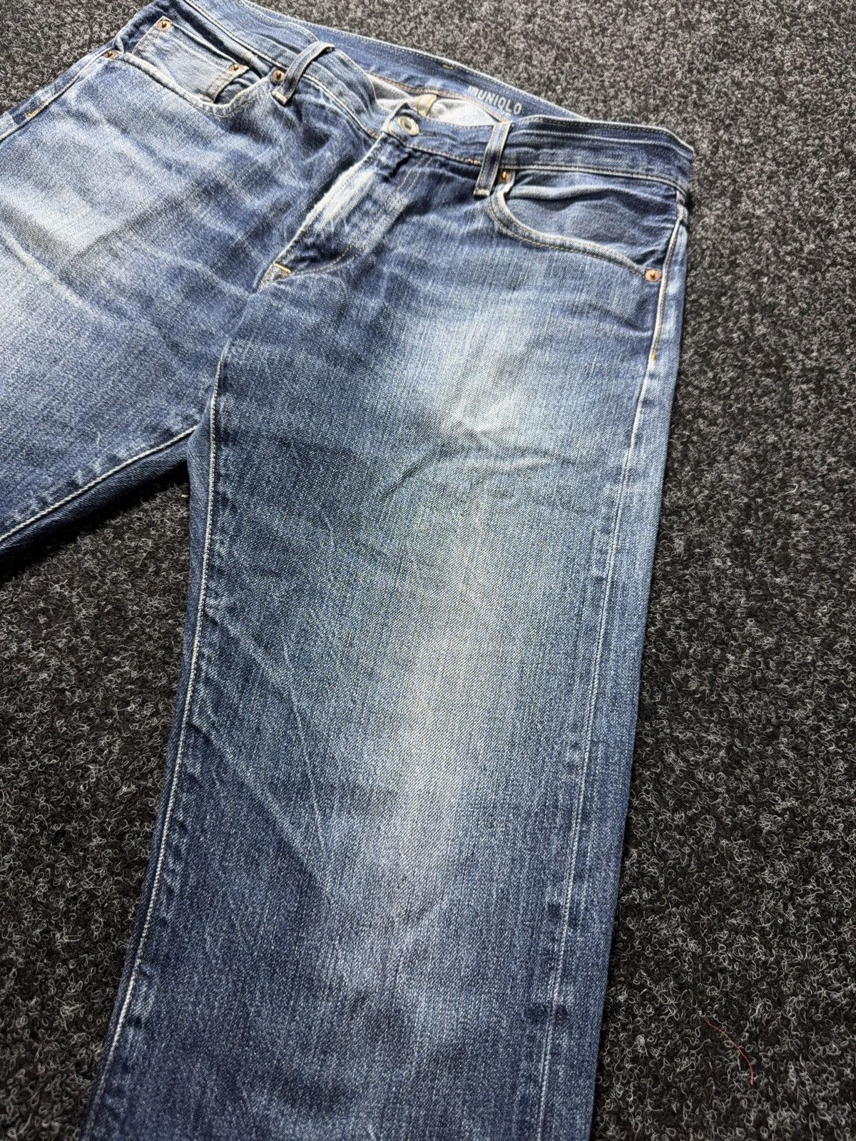 Uniqlo Vintage 00s Uniqlo Selvedge Straight Denim Jeans Japanese Size US 34 / EU 50 - 6 Thumbnail