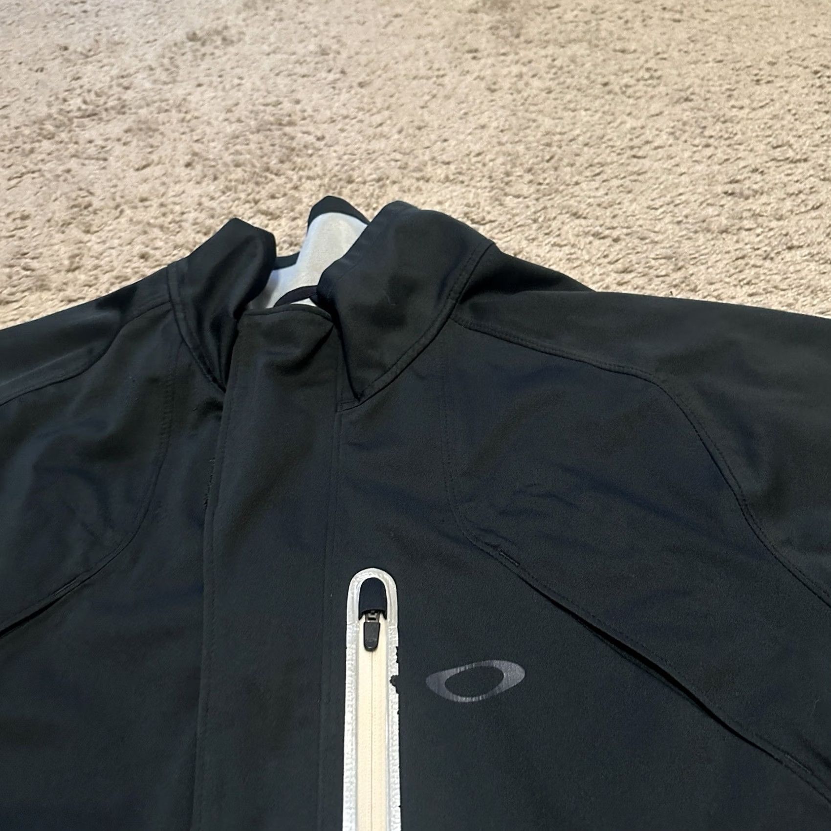 Oakley Oakley Windbreaker Jacket Men XL Full Zip Outdoor Hiking Black Size US XL / EU 56 / 4 - 2 Thumbnail