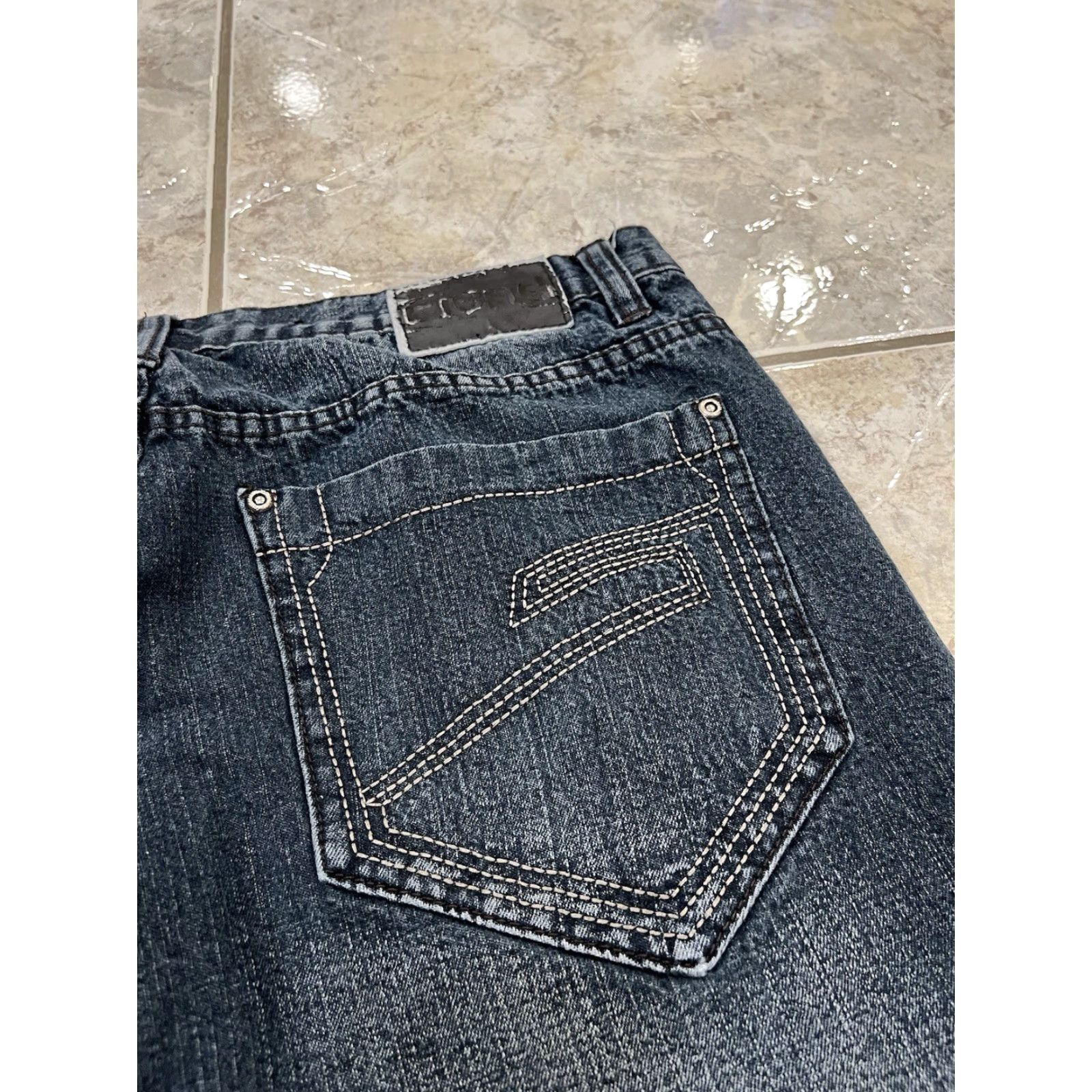 Denime VINTAGE FIEND Jeans 36X32 5-Pocket Denim Straight Skater 90s Grunge Hip Hop Blue Mens Size US 36 / EU 52 - 4 Thumbnail