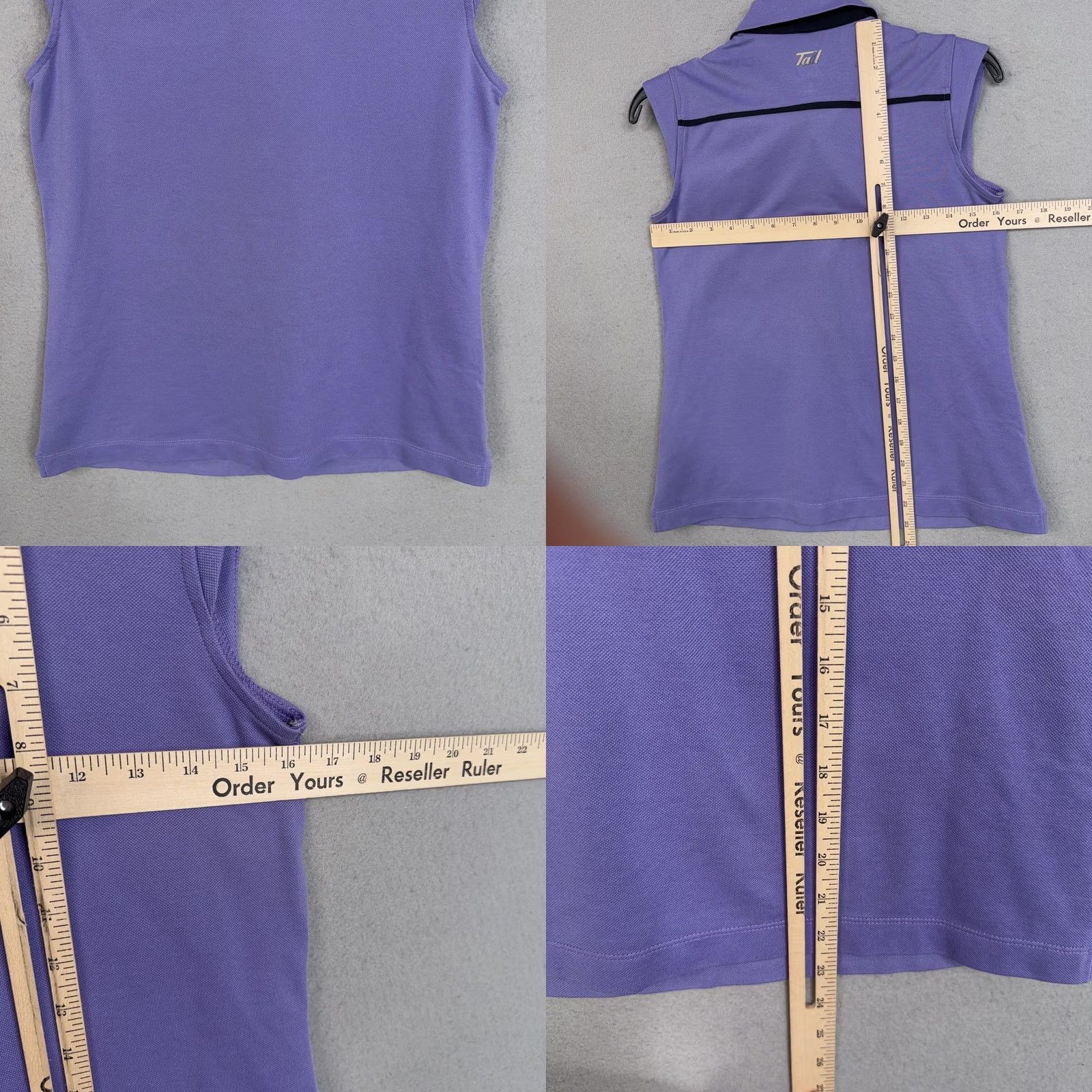Vintage Tail Polo Shirt Womens Small Purple Sleeveless Tail Tech Golf Tennis Stretch Polo Shirt Womens Small Purple Sleeveless Tail Tech Golf Tennis Stretch Size S / US 4 / IT 40 - 8 Thumbnail
