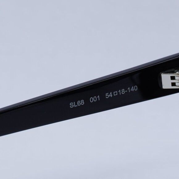 Saint Laurent Paris Saint Laurent SL68 001 Sunglasses Black Cat Eye Frame Size ONE SIZE - 7 Thumbnail